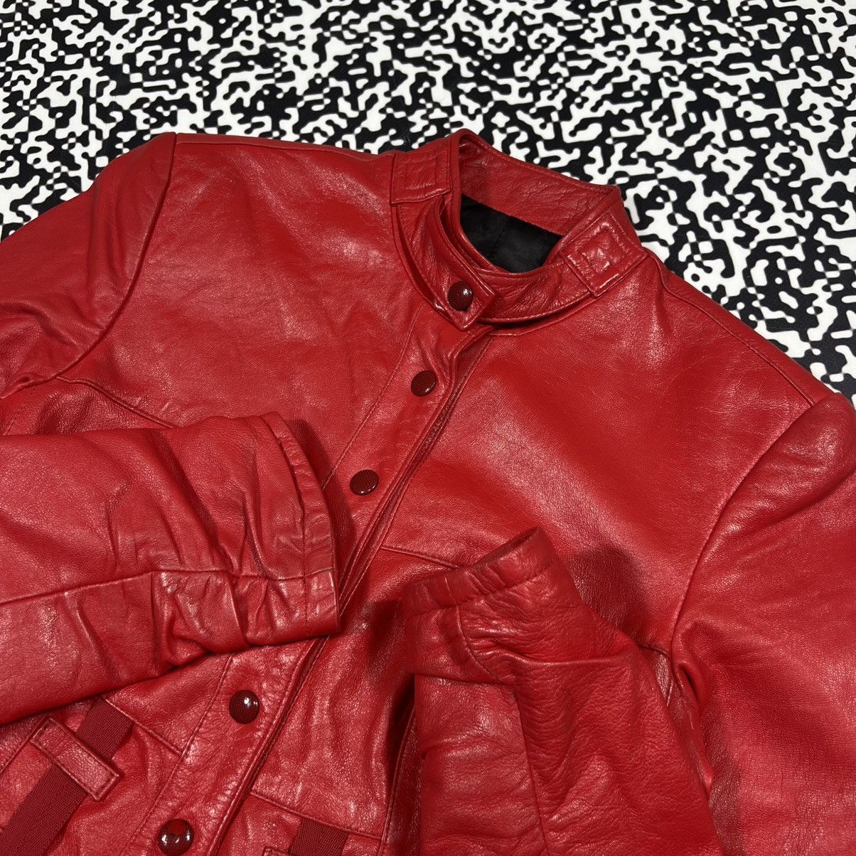 Japanese Brand Vintage Y2K Japanese Leather Jacket With Straps Moto Style Size S / US 4 / IT 40 - 14 Thumbnail