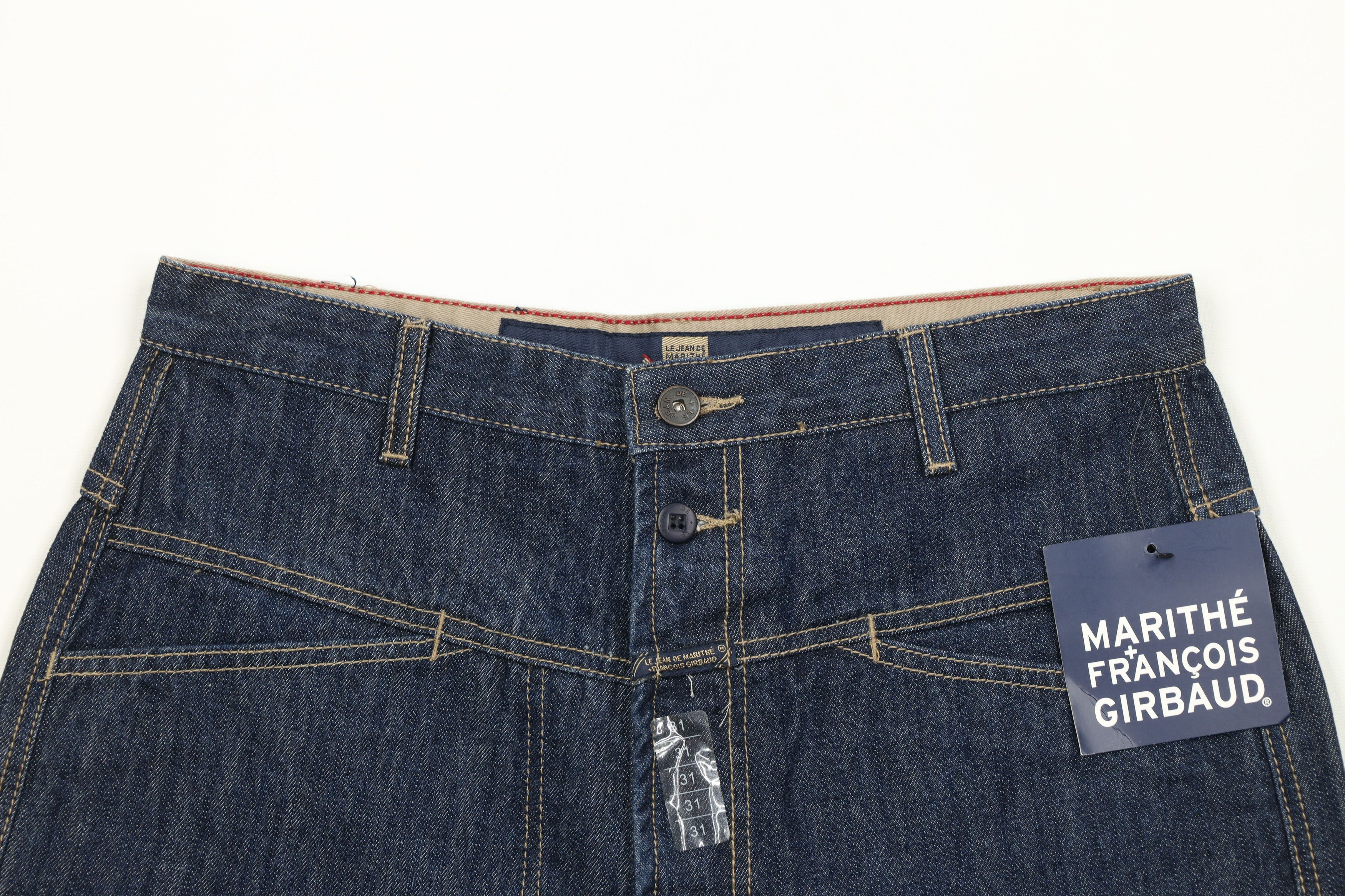 Marithe + Francois Girbaud × Vintage Deadstock Vintage Marithe Francois Girbaud Denim Jean Shorts Size US 31 - 2 Thumbnail
