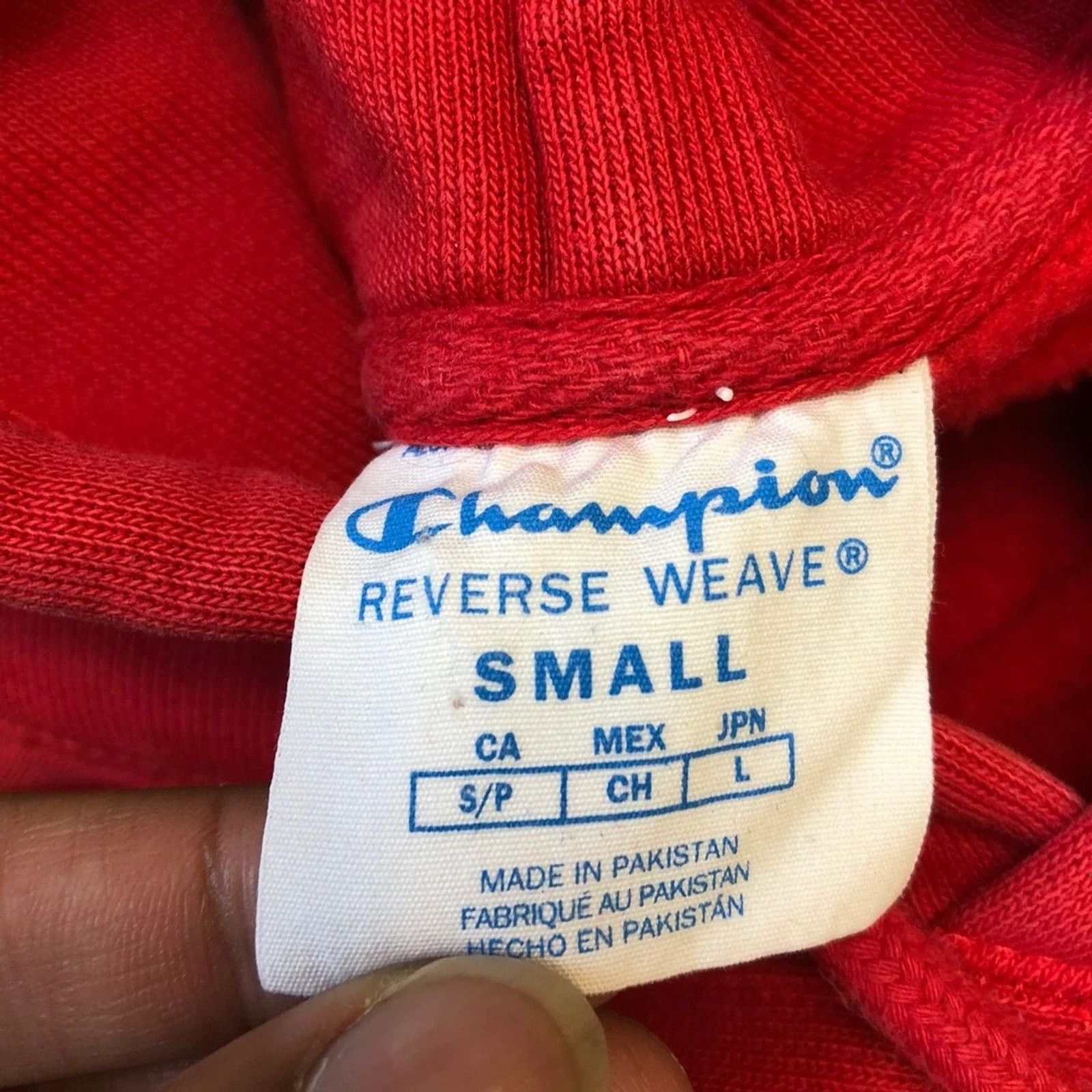 Champion × Vintage Champion Reverse Weave Hoodie Script Sweatshirt Pullover Size US S / EU 44-46 / 1 - 7 Thumbnail