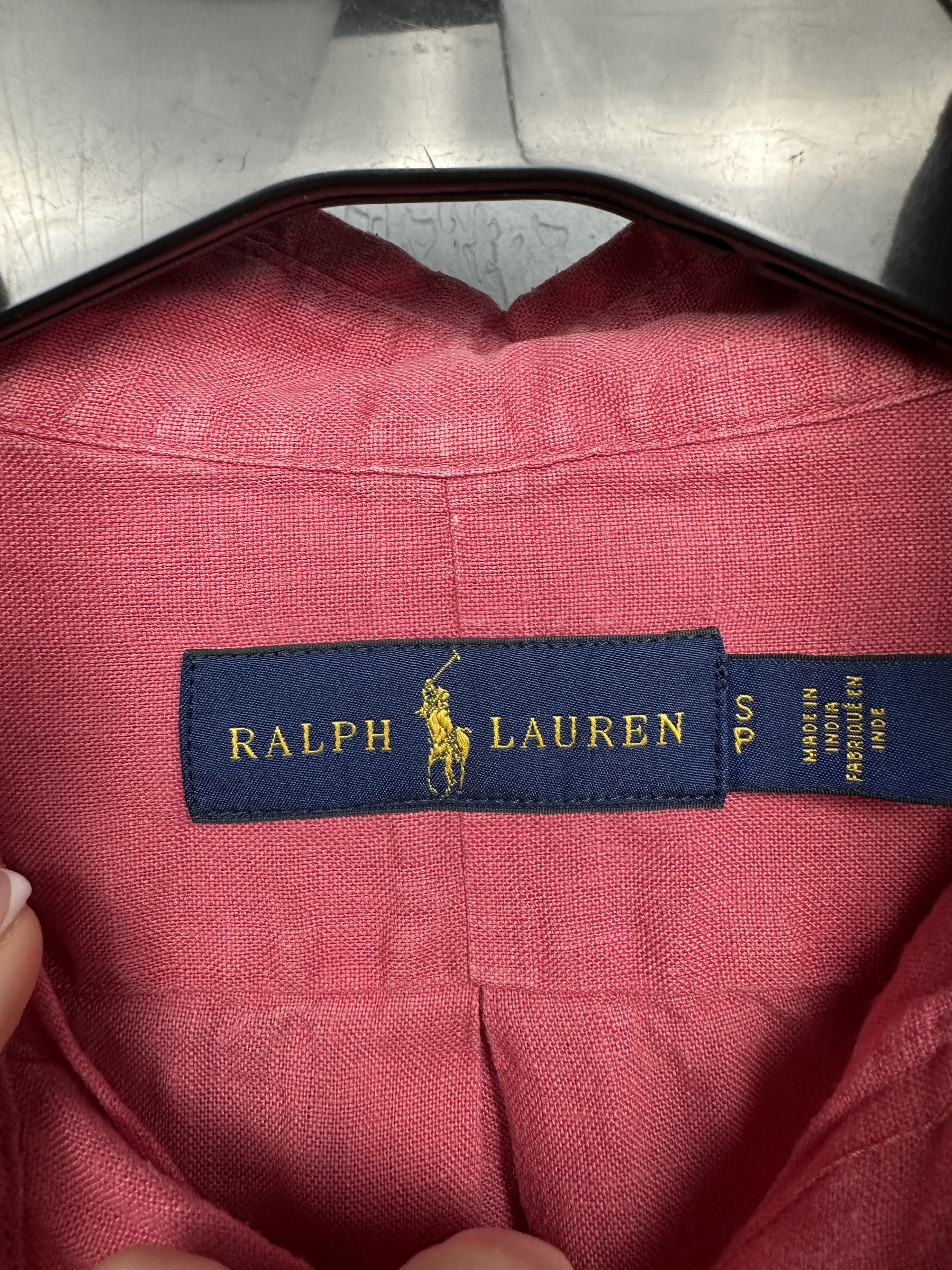 Polo Ralph Lauren × Ralph Lauren Polo Ralph Lauren Mens LINEN Long Sleeve Shirt Size US S / EU 44-46 / 1 - 4 Thumbnail