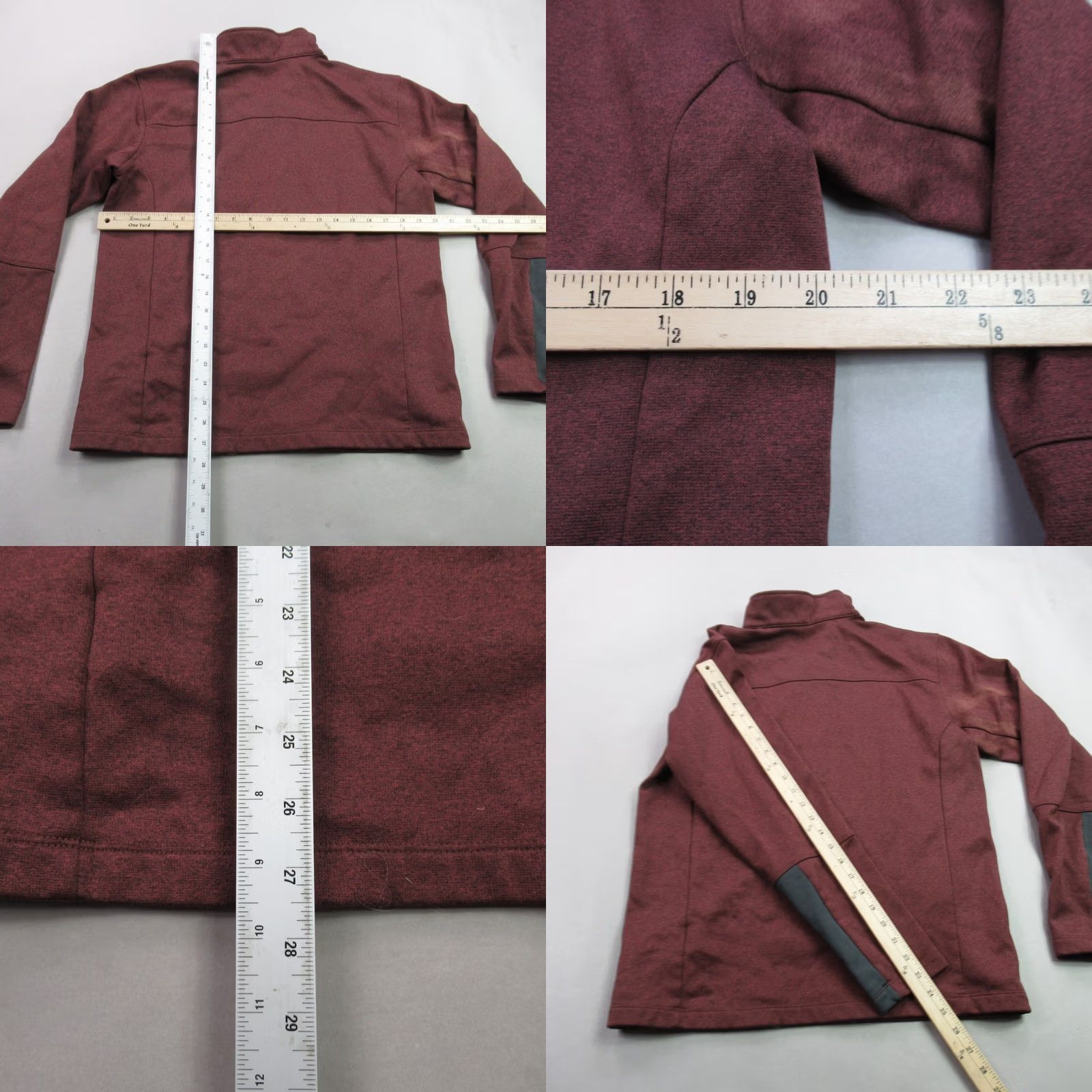 The North Face The North Face Pullover Mens Medium Long Sleeve 1/4 Zip Casual Burgundy Lightweight Size US L / EU 52-54 / 3 - 8 Thumbnail