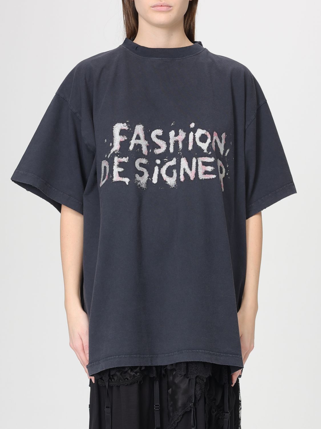 Balenciaga Balenciaga T-Shirt Woman Black Size M / US 6-8 / IT 42-44 - 1 Thumbnail
