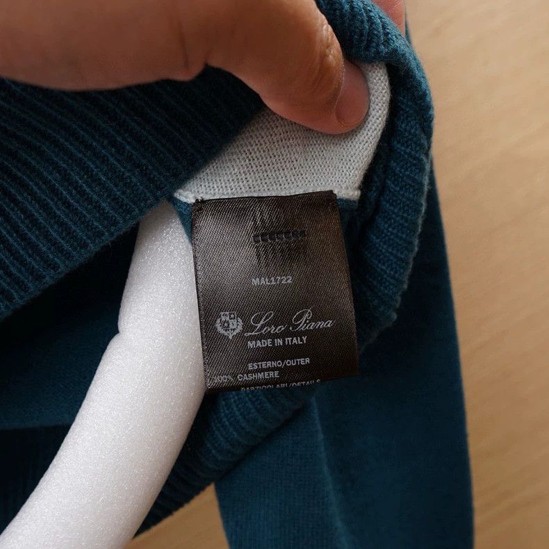 Loro Piana LORO PIANA Round neck knit sweater 100% cashmere Size US M / EU 48-50 / 2 - 8 Thumbnail