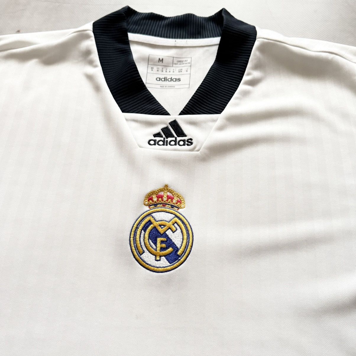 Adidas 2022 Adidas Real Madrid Icon Home Shirt Iconic Jersey Tee Size US M / EU 48-50 / 2 - 4 Thumbnail