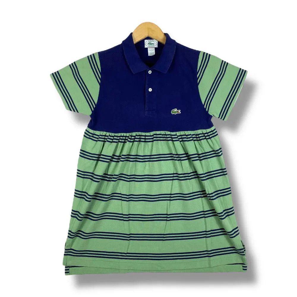 Lacoste Vintage LACOSTE Women Maternity Striped Polo Shirt Large Size L / US 10 / IT 46 - 1 Thumbnail