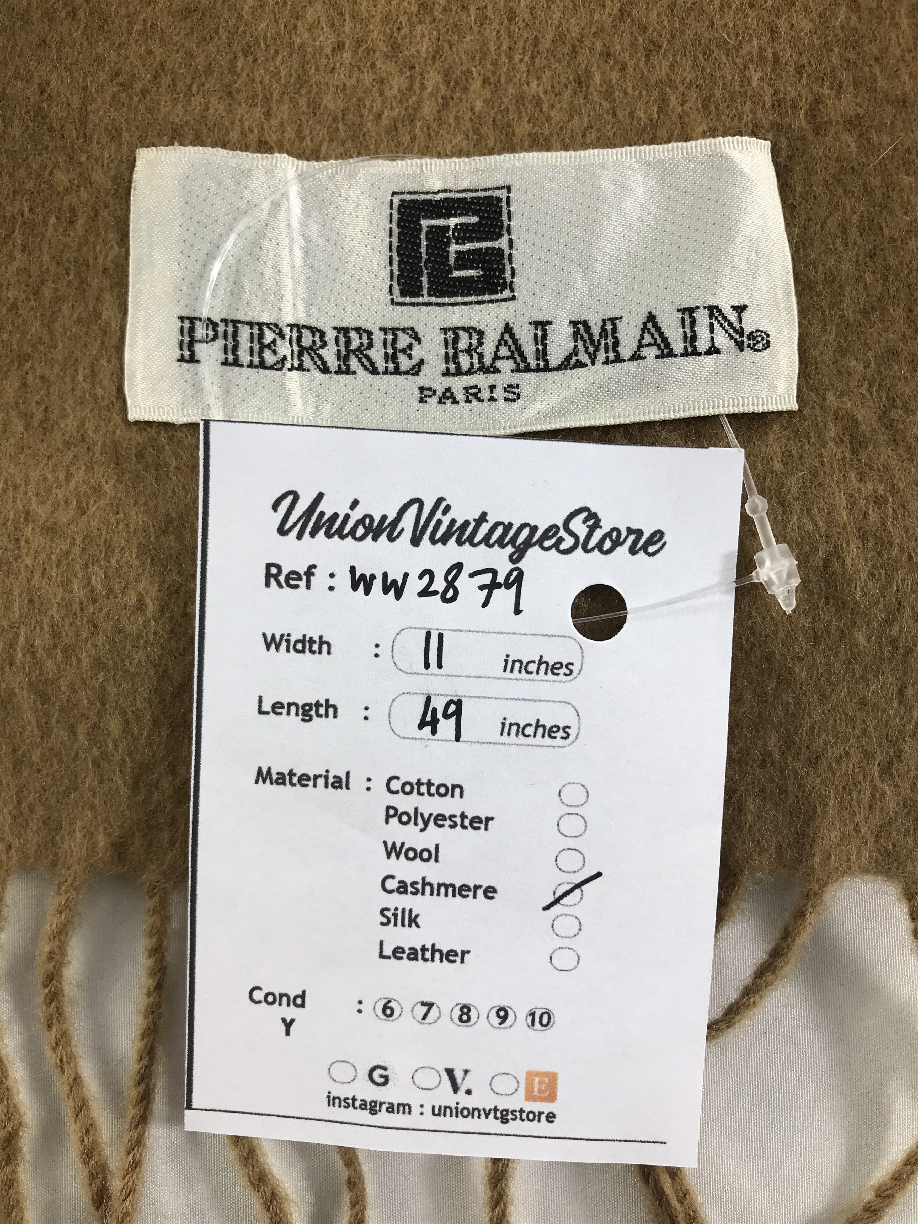 Vintage Pierre Balmain Scarf / Muffler / Neckwear - WW2879 Size ONE SIZE - 5 Thumbnail
