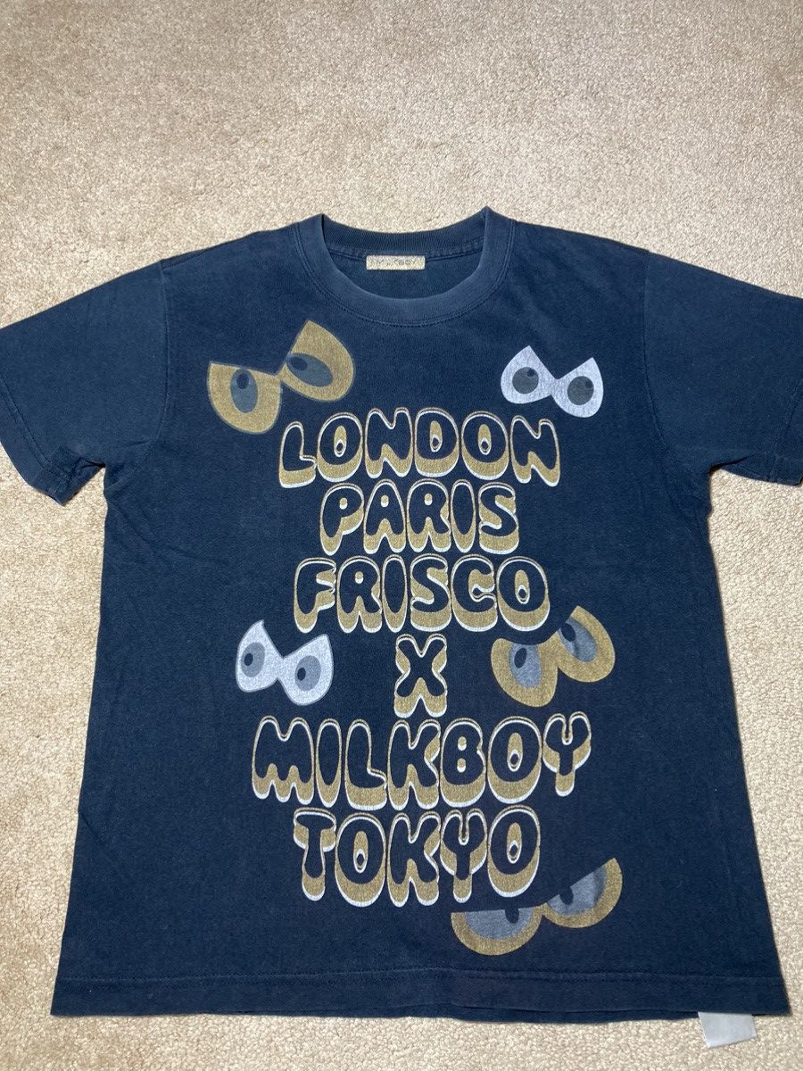 Japanese Brand 2006 Milkboy Cities Worldwide Eyes City Black Gold Glitter Size US S / EU 44-46 / 1 - 2 Thumbnail