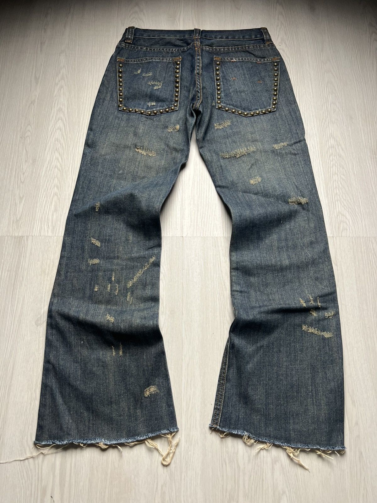 Dolce & Gabbana Dolce Gabbana Runway Fall 2005 ‘Forever’ Studded Denim Size US 28 / EU 44 - 2 Thumbnail