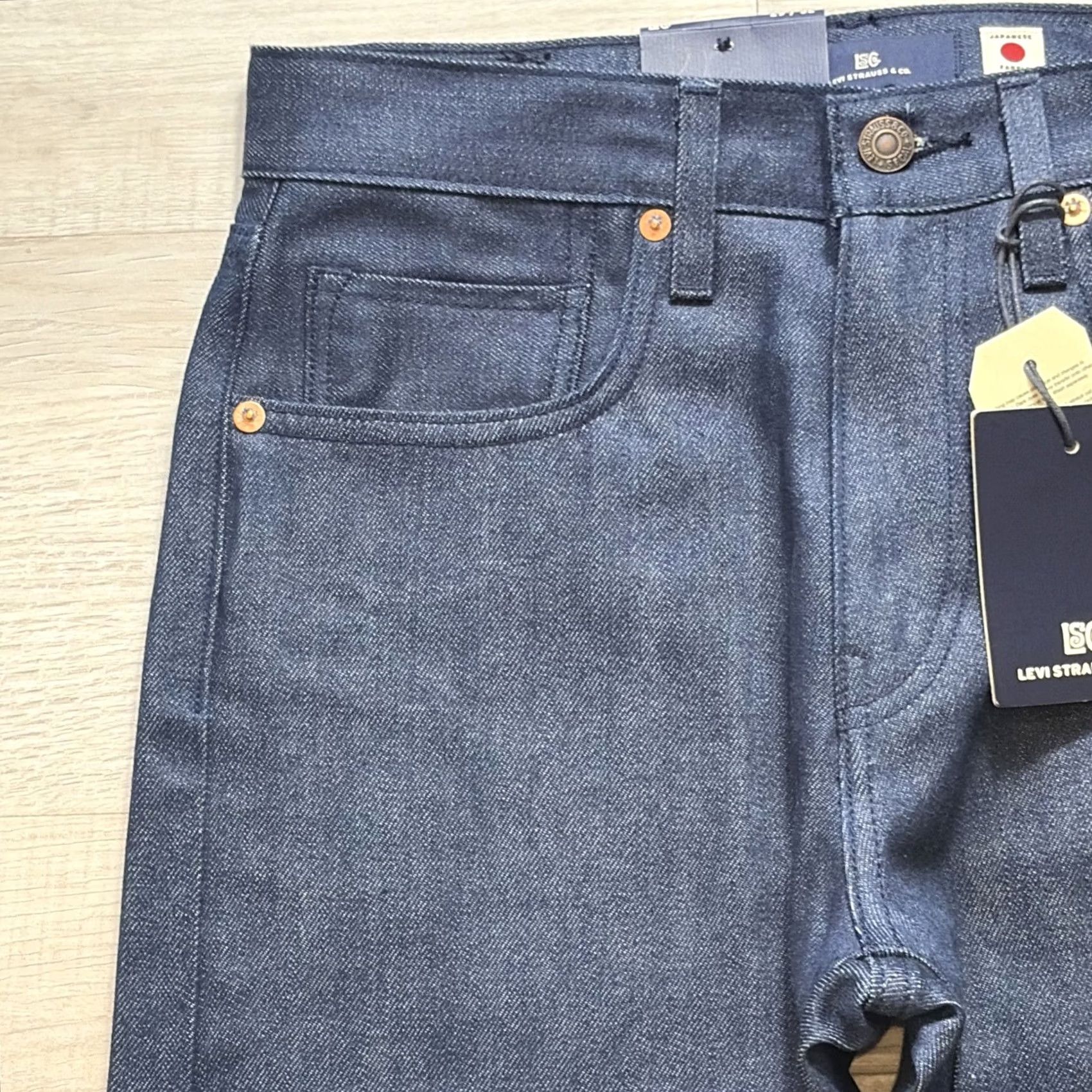 Levi's VINTAGE Levi's 505 Regular Japanese Selvedge Denim Jeans Men 29 x 32 Blue Straight NWT Rare Size US 29 - 3 Thumbnail