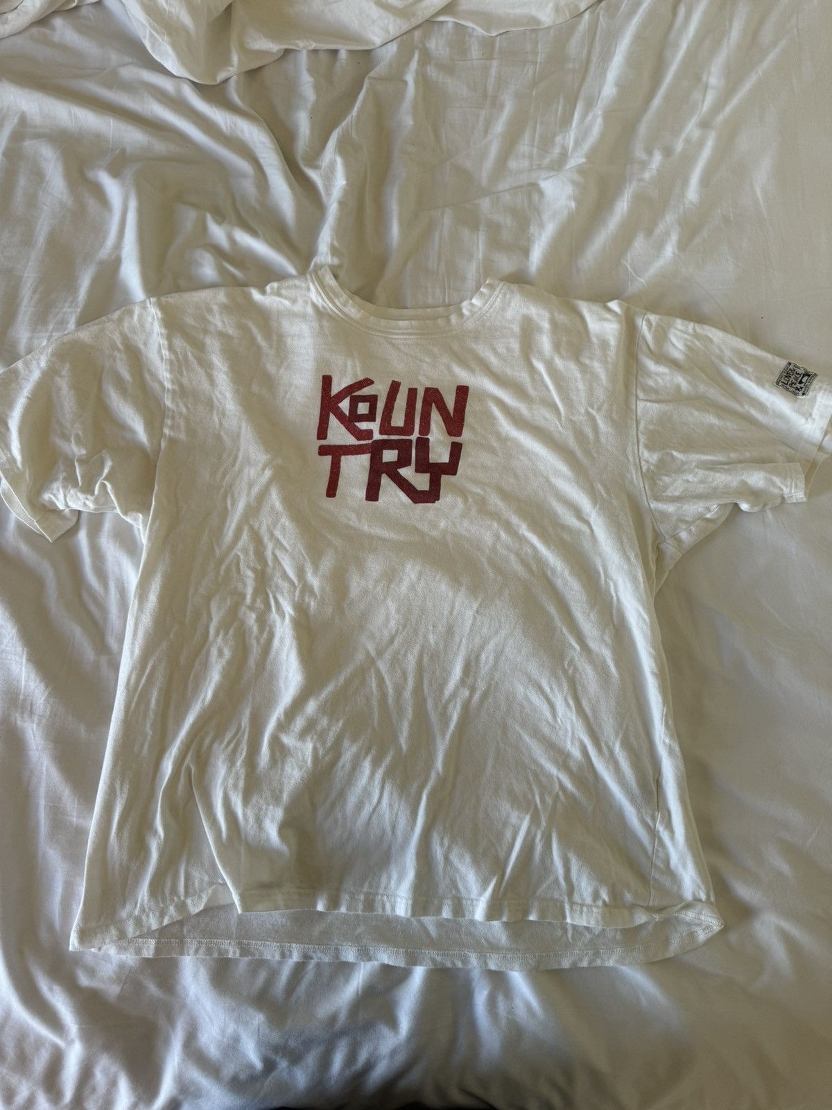 image of Kapital Kountry Tee XL in White, Men's