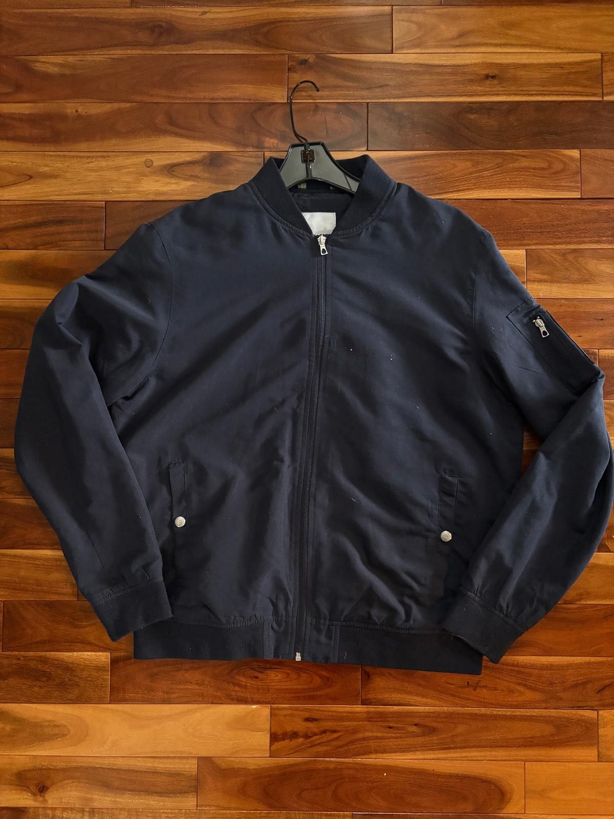 ONLY & SONS Only and Sons Bomber Jacket - Navy Size L Size US L / EU 52-54 / 3 - 1 Thumbnail