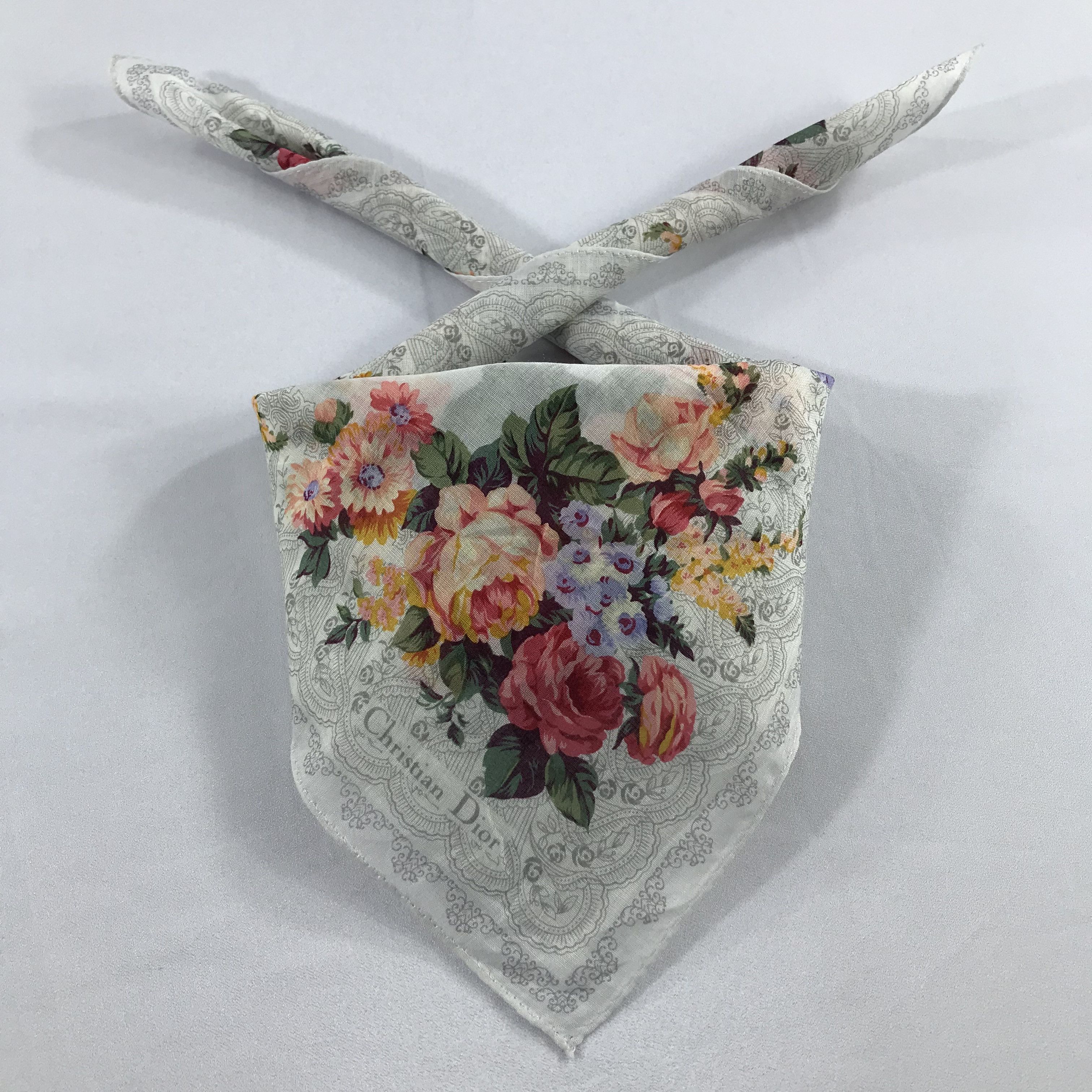 Vintage Christian Dior Bandana / Handkerchief / Neckerchief - S1972 Size ONE SIZE - 3 Thumbnail