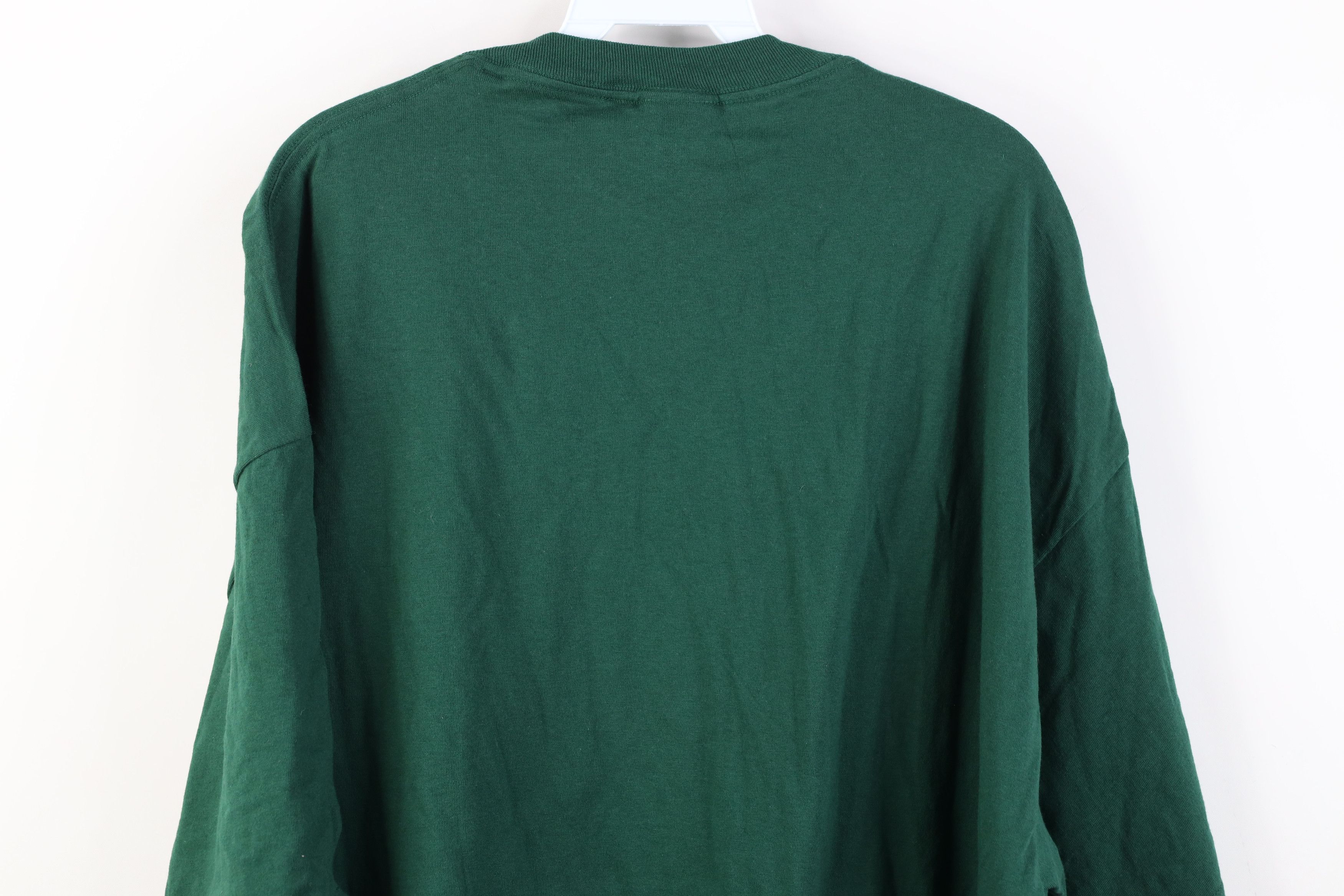 Vintage Vintage 90s Y2K Streetwear Cotton T-Shirt Hunter Green Size US XXL / EU 58 / 5 - 10 Thumbnail