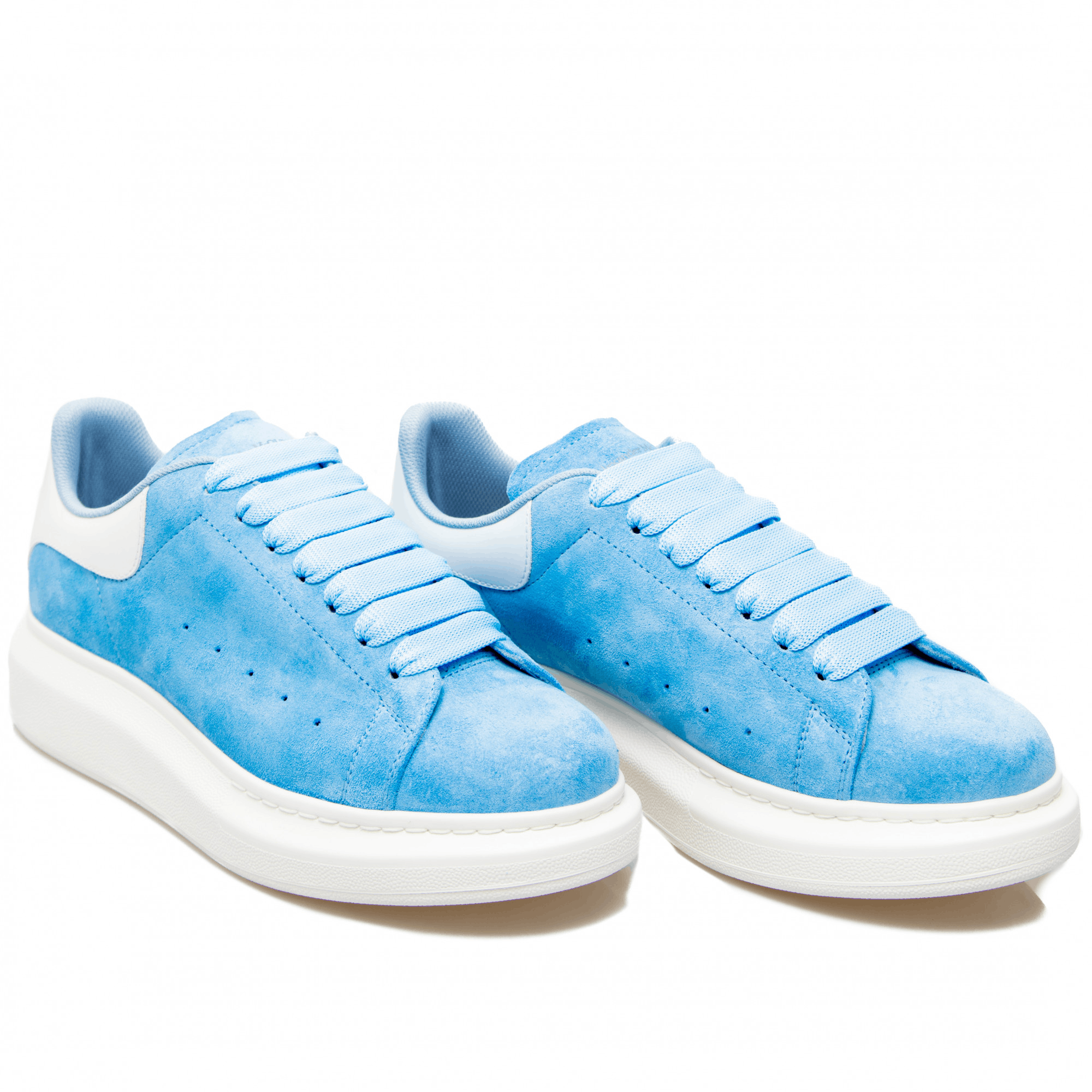 Alexander McQueen o1w1db10925 Leath S ubb Sens Sneakers in Blue Size US 8 / IT 38 - 2 Thumbnail