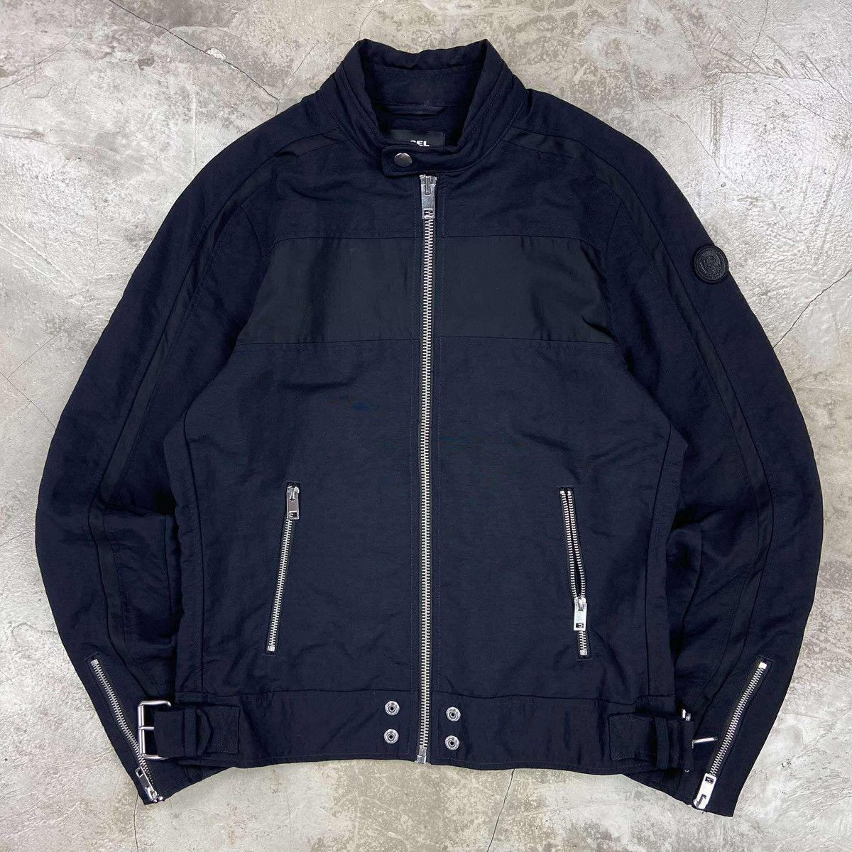Diesel Nylon Biker Jacket Size US M / EU 48-50 / 2 - 1 Thumbnail