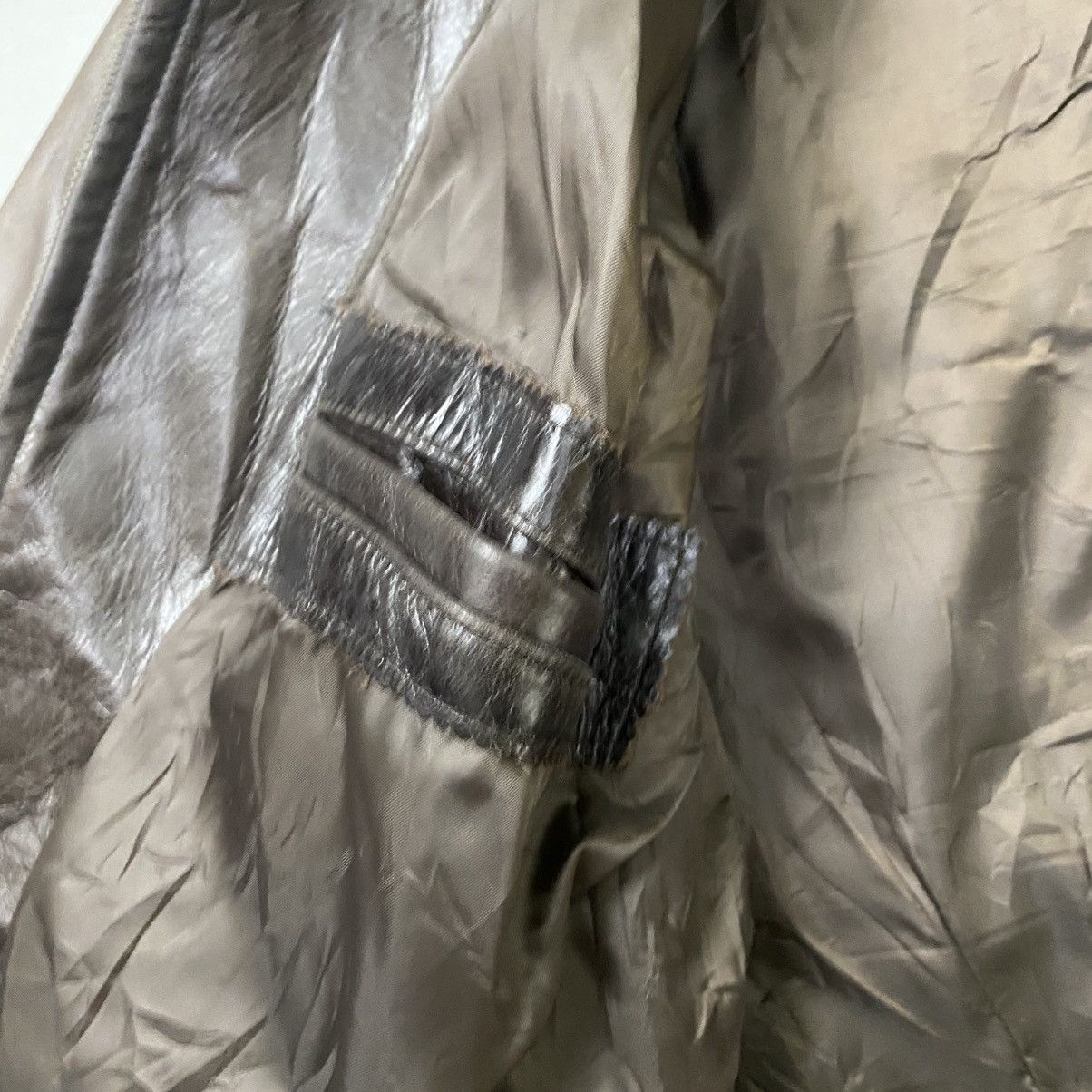 Genuine Leather Vintage 80s genuine leather jacket Size US L / EU 52-54 / 3 - 8 Thumbnail