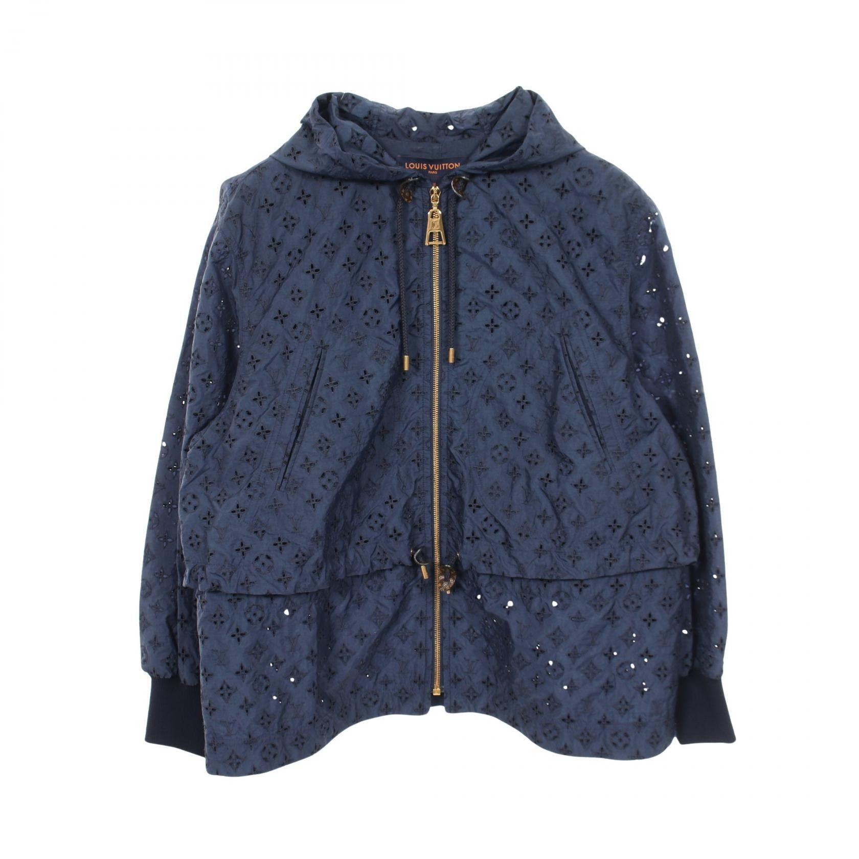 Louis Vuitton Louis Vuitton Louis Vuitton Broderie Anglaise Monogram Hoodie Textile Outerwear RW222W078FNVB04 DUTY FREE for USA Size ONE SIZE - 1 Thumbnail