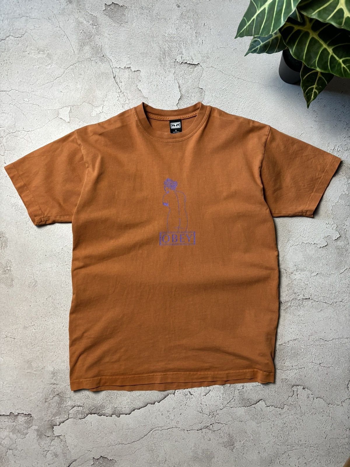 Obey Vintage Obey brown t-shirt tee Made in Mexico Size US M / EU 48-50 / 2 - 1 Thumbnail