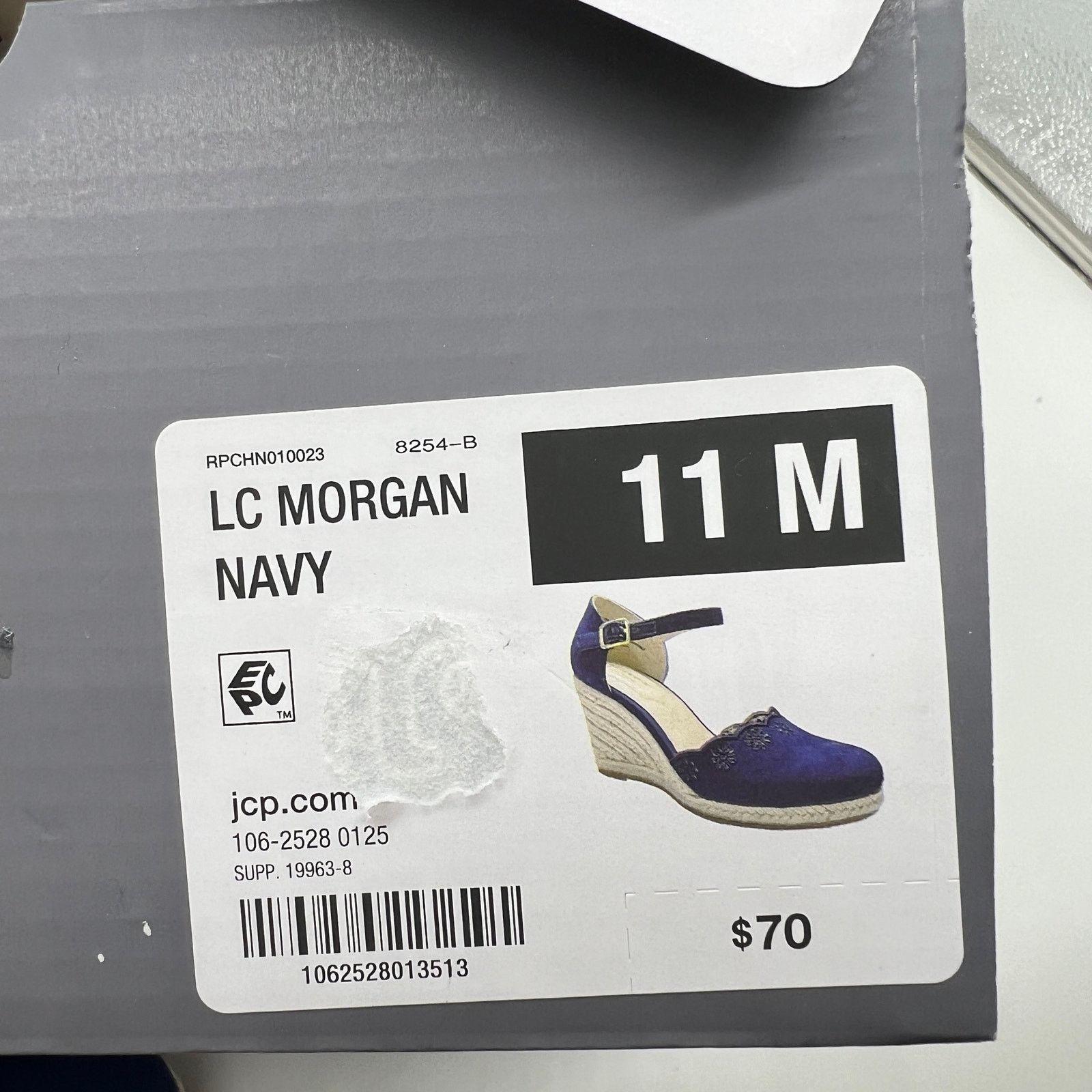 Other Liz Claiborne Morgan Women's Wedge Heels Blue Navy Size 11M Size US 11 / IT 41 - 8 Thumbnail