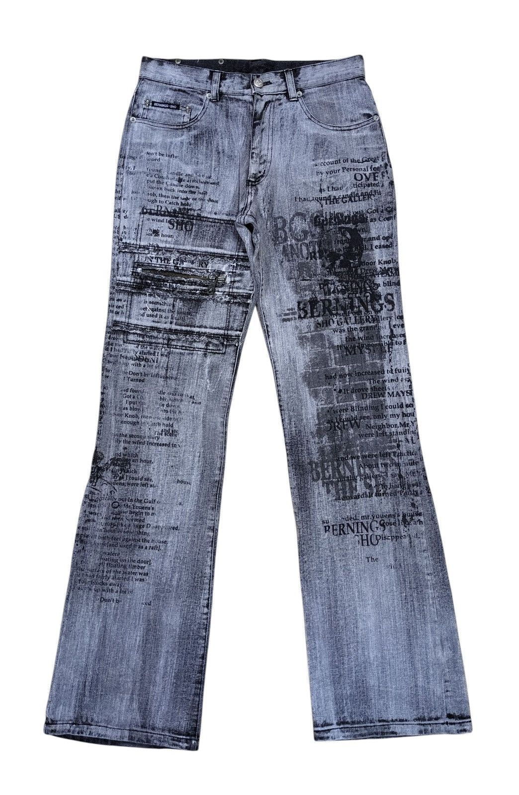 【BERNINGS-SHO】 Design flare denim pants Bernings Sho | eBay