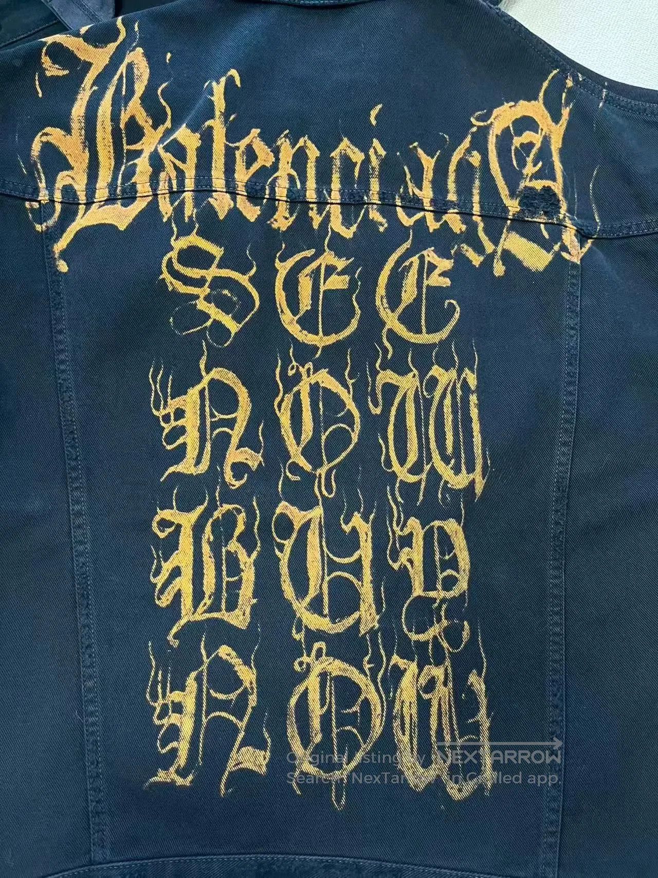 Balenciaga balenciaga black long sleeve denim jacket. Size US S / EU 44-46 / 1 - 3 Thumbnail