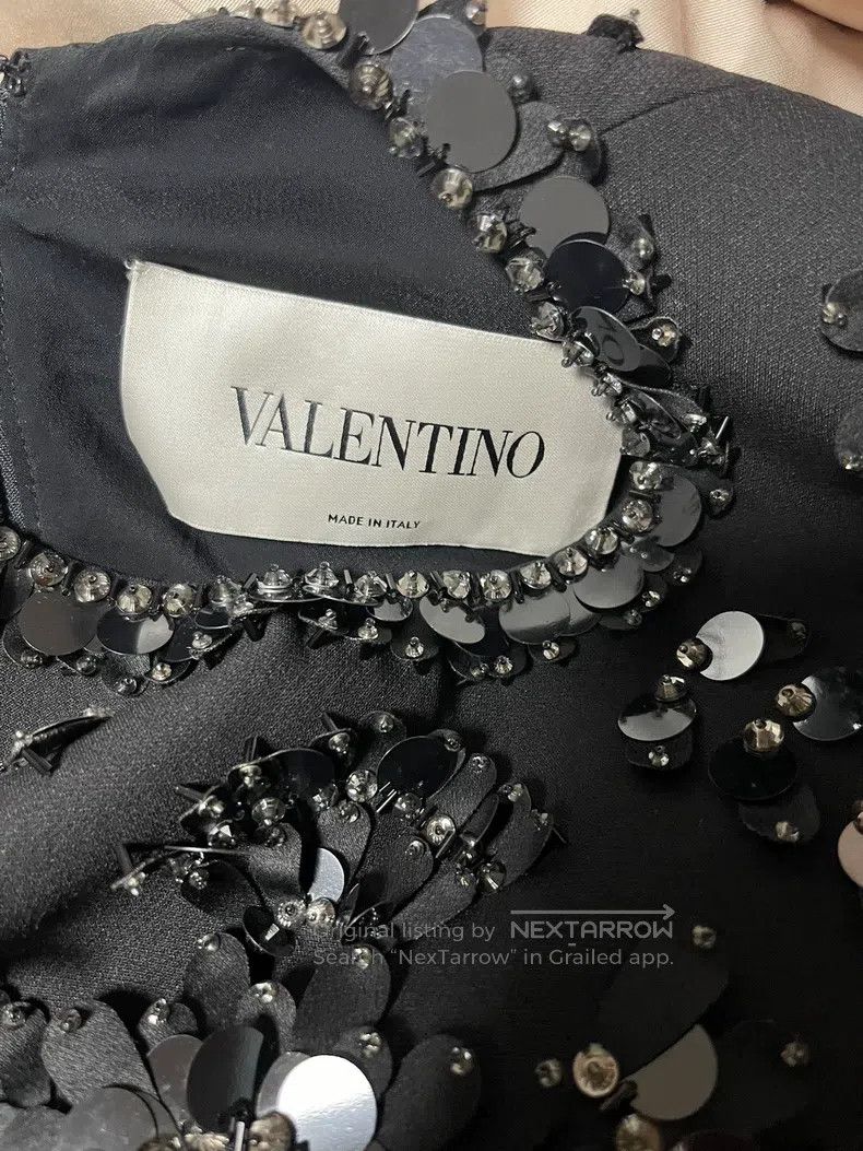 Valentino Valentino Heavy sequin virgin wool silk dress Size L / US 10 / IT 46 - 4 Thumbnail