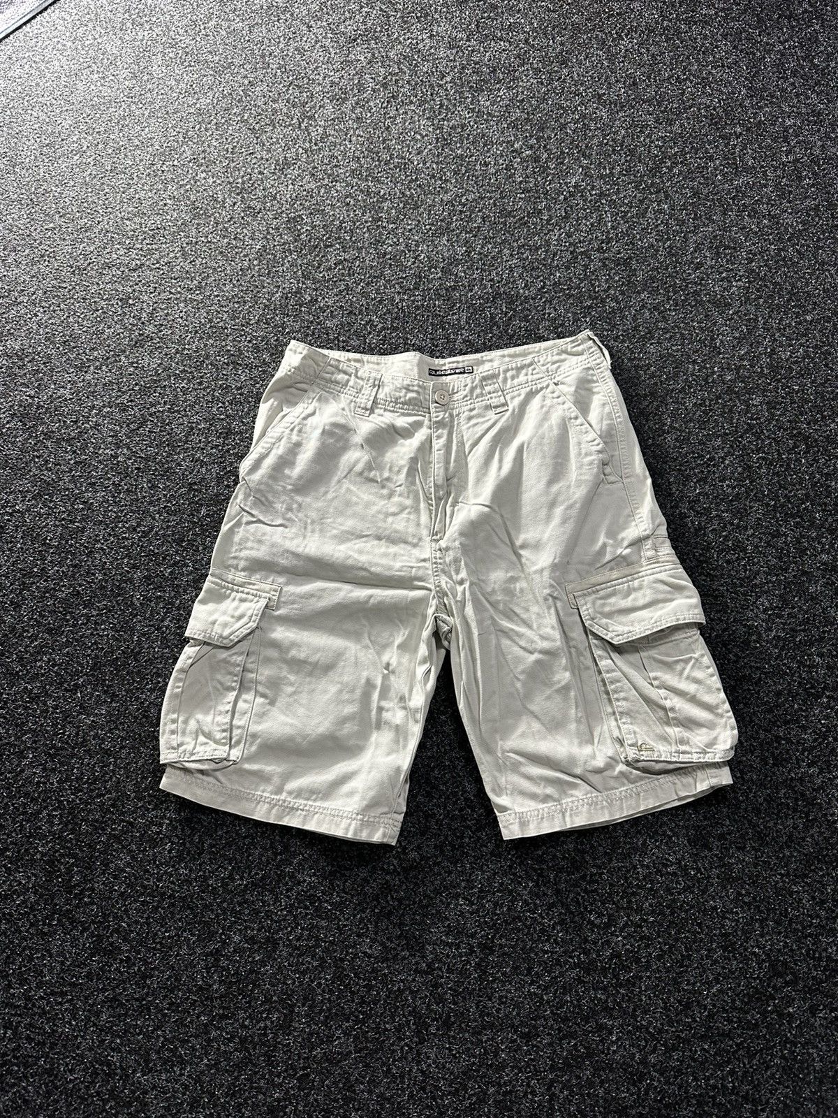 Quiksilver × Vintage 🚨Vintage Quicksilver CARGO BEIGE Japanese Surf style Shorts Size US 32 / EU 48 - 1 Thumbnail