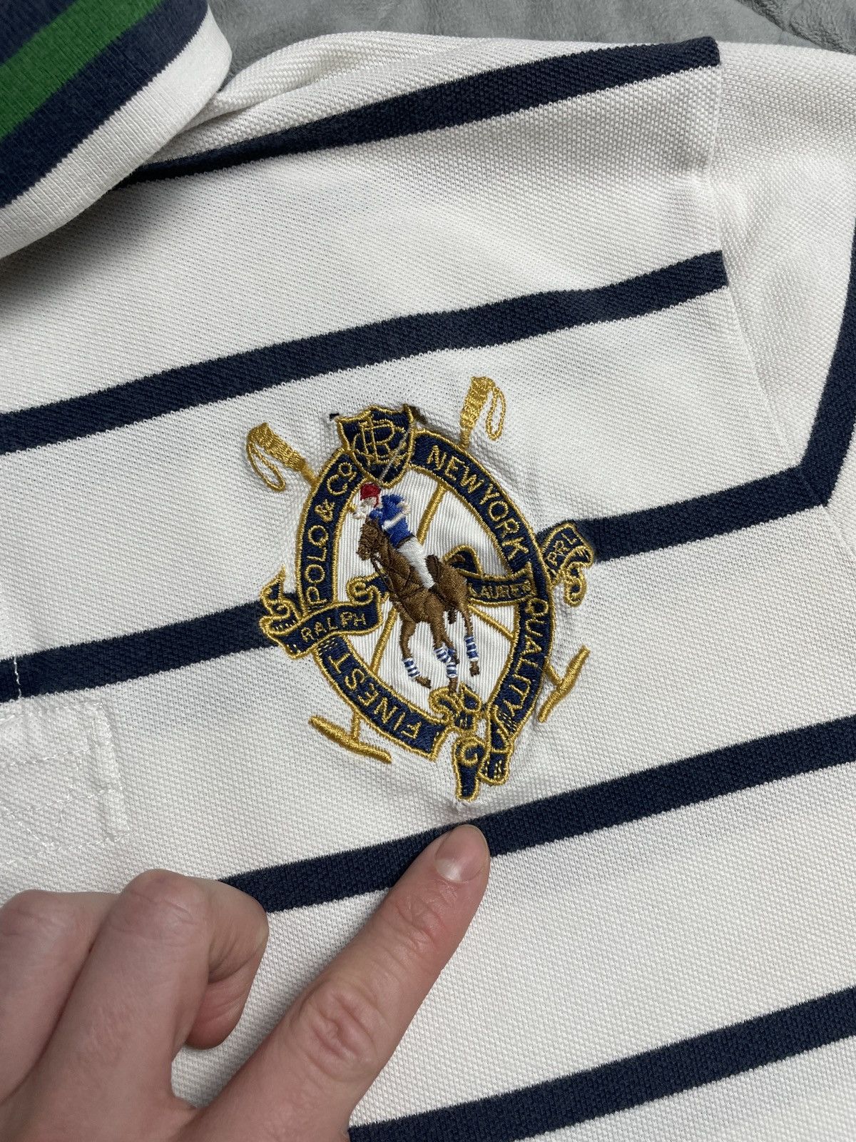 Polo Ralph Lauren × Vintage Y2K Vintage Polo Ralph Lauren Big Pony Shirt Chief Keef Size US L / EU 52-54 / 3 - 5 Thumbnail