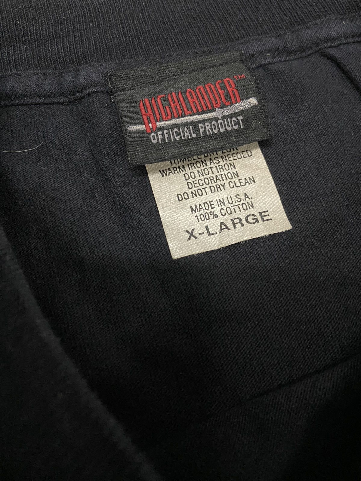 Vintage DUNCAN MACLEOD 1997 THE HIGHLANDER MOVIE TEE SHIRT Size US XL / EU 56 / 4 - 13 Thumbnail