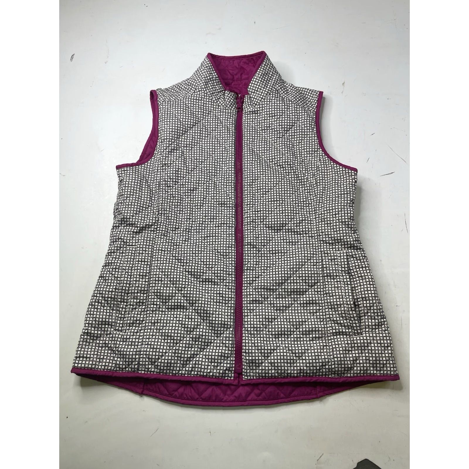 Peter Millar Peter Millar Vest Womens M Reversible Quilted Plaid Golf Merion GC Pink Quilted Warmth Size M / US 6-8 / IT 42-44 - 2 Thumbnail