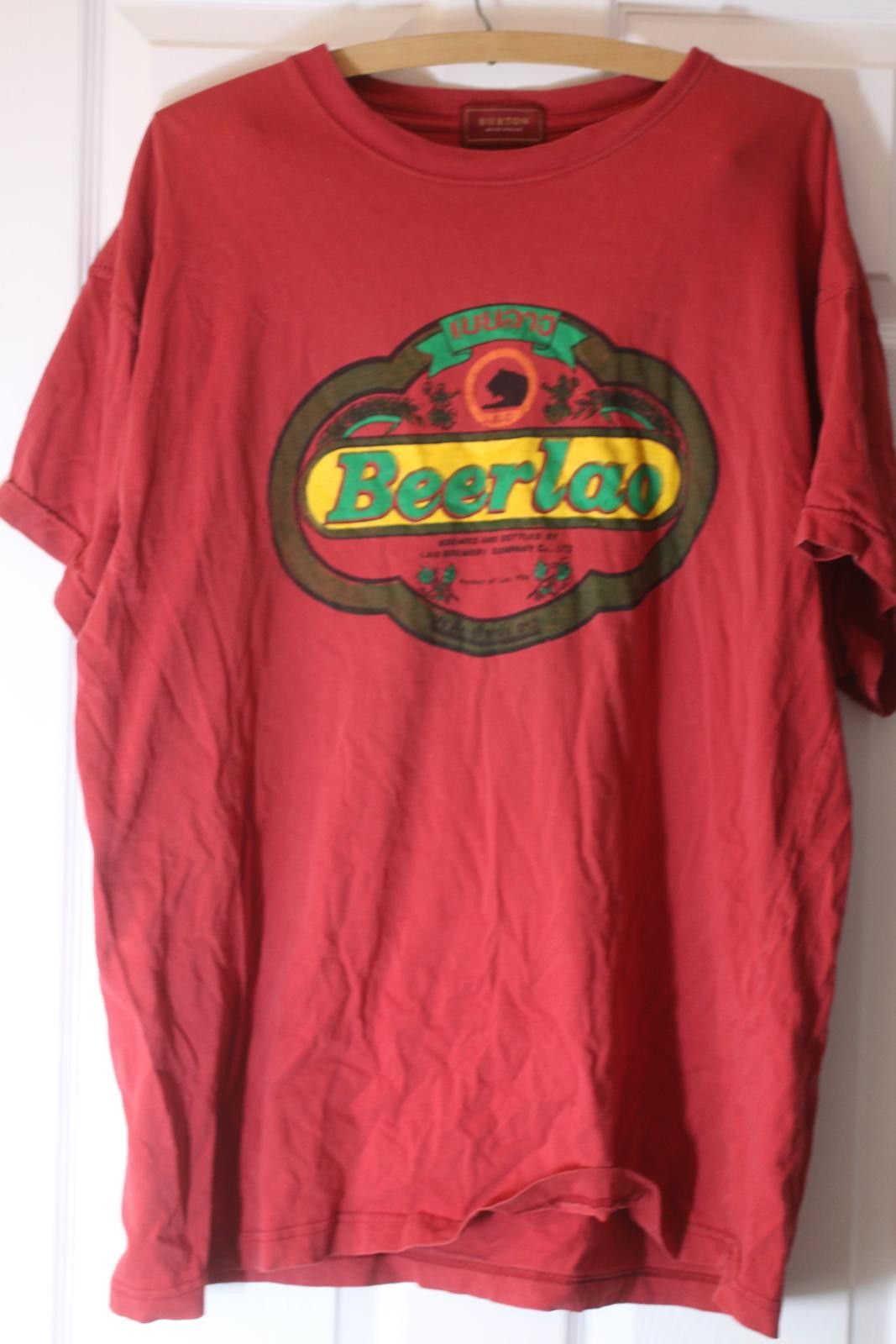 Other Burton Menswear Beerlao T-Shirt Red Laos Beer Graphic Mens Size L / US 10 / IT 46 - 1 Thumbnail