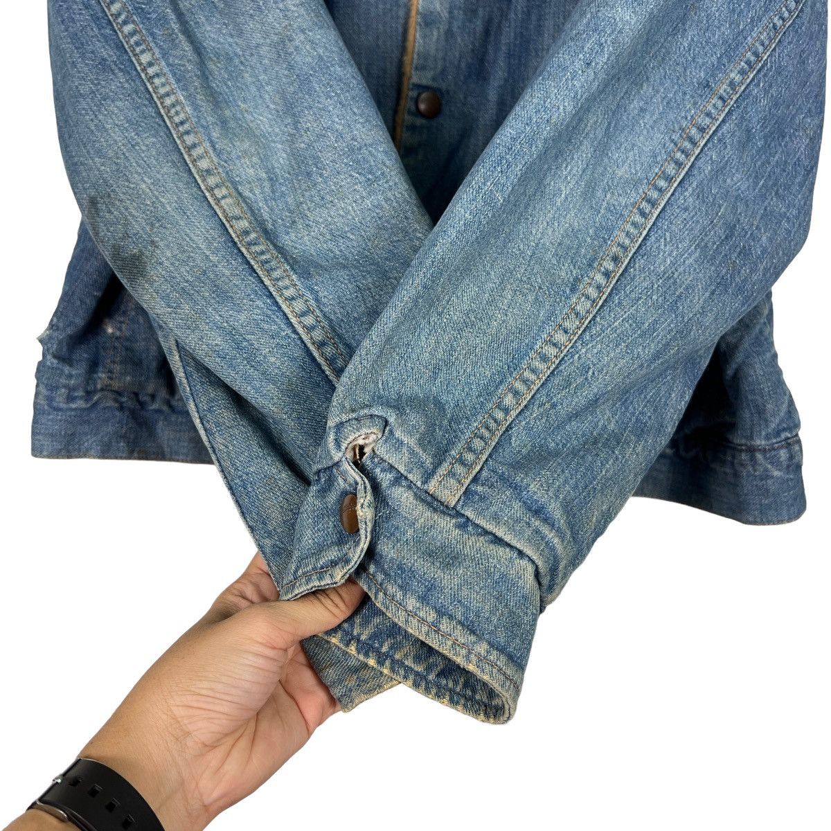 Vintage 🔥 VINTAGE WRANGLER SHEARLING TRUCKER JACKET MADE IN USA Size US M / EU 48-50 / 2 - 14 Thumbnail