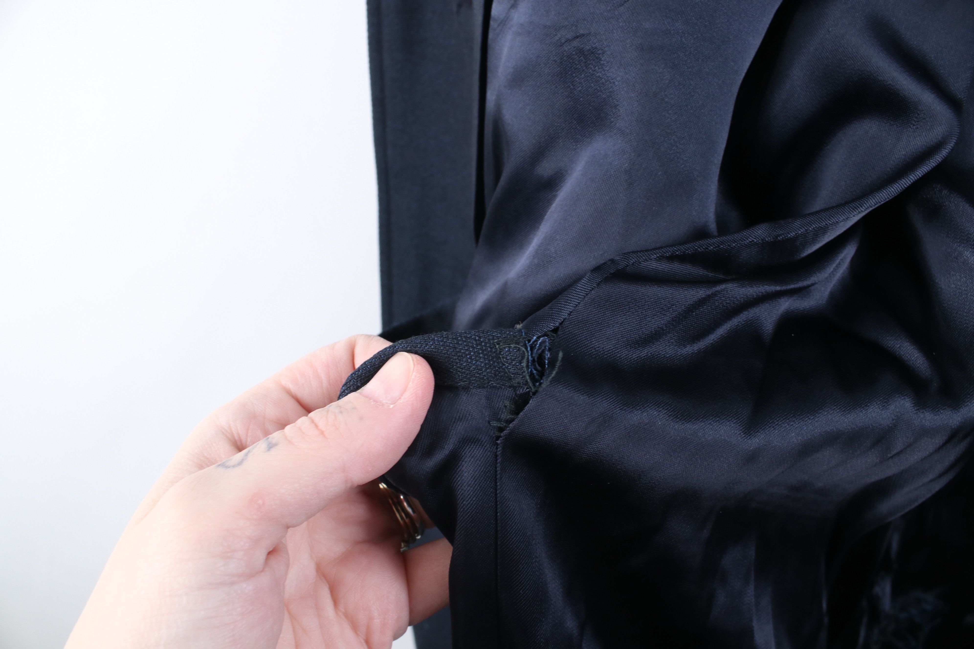 Vintage Vintage 50s 60s Gabardine Knit Overcoat Jacket Blue USA Size US L / EU 52-54 / 3 - 9 Thumbnail