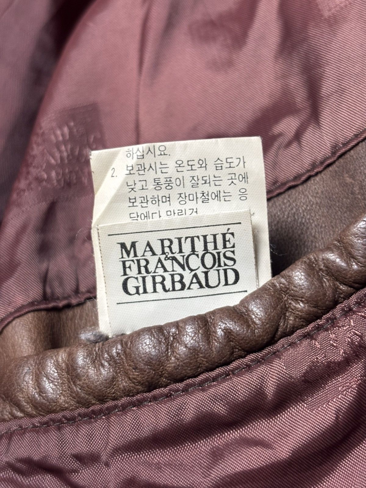 Marithe + Francois Girbaud 1990s Marithe Francois Girbaud Leather Jacket Size US L / EU 52-54 / 3 - 15 Thumbnail