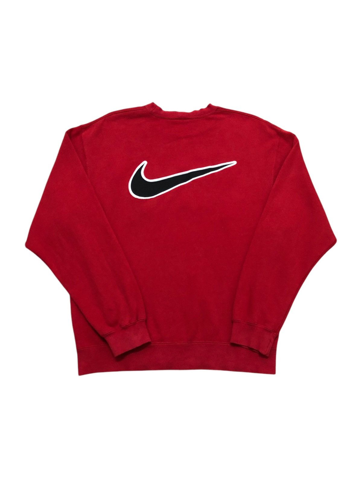 Nike × Vintage Vintage Nike Sweatshirt Biglogo Swoosh Double Side Logo Size US M / EU 48-50 / 2 - 2 Thumbnail