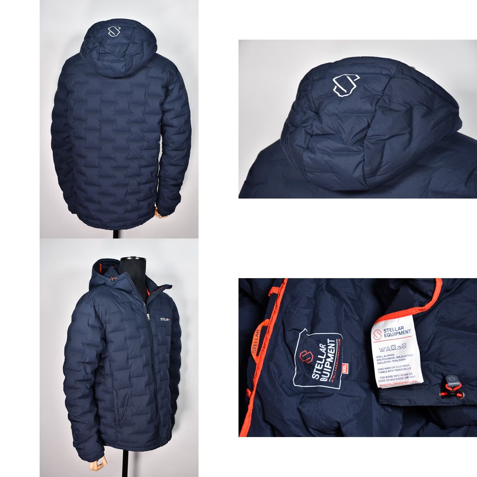 Vintage STELLAR M STRETCH DOWN HOOD 2.0 JACKET 2XL BLUE STRETCH DOWN HOOD JACKET Mens 2XL Stellar Equipment M Stretch Down Hood 2.0 Jacket Blue 2XL Mens Size US XXL / EU 58 / 5 - 8 Thumbnail