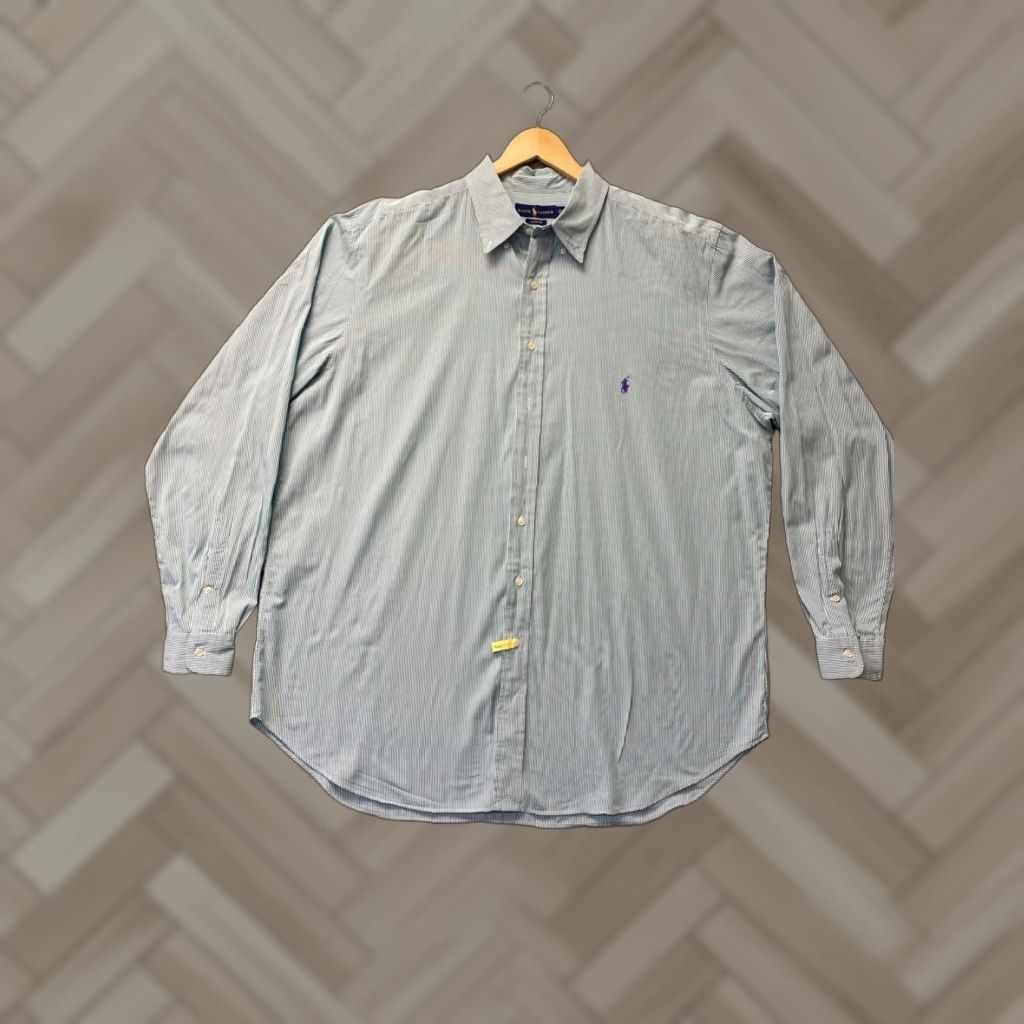 Ralph Lauren RALPH LAUREN Button Down Shirt Mens XXLT 2XLT Classic Green Long Sleeve Size US XXL / EU 58 / 5 - 1 Thumbnail
