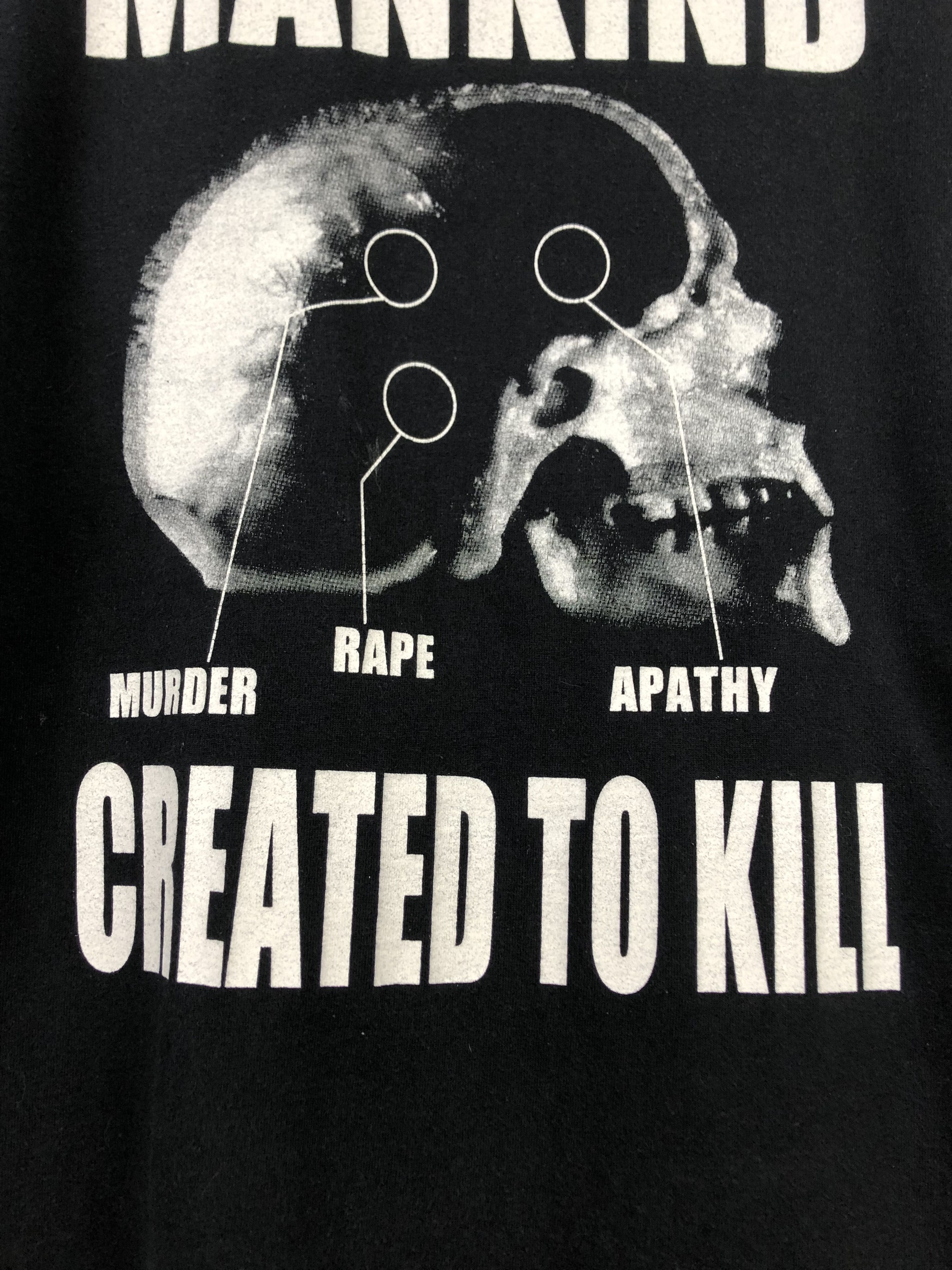 Band Tees Vintage Aborted Mankind Created To Kill Metal Shirt Tee Band Size US XL / EU 56 / 4 - 13 Thumbnail