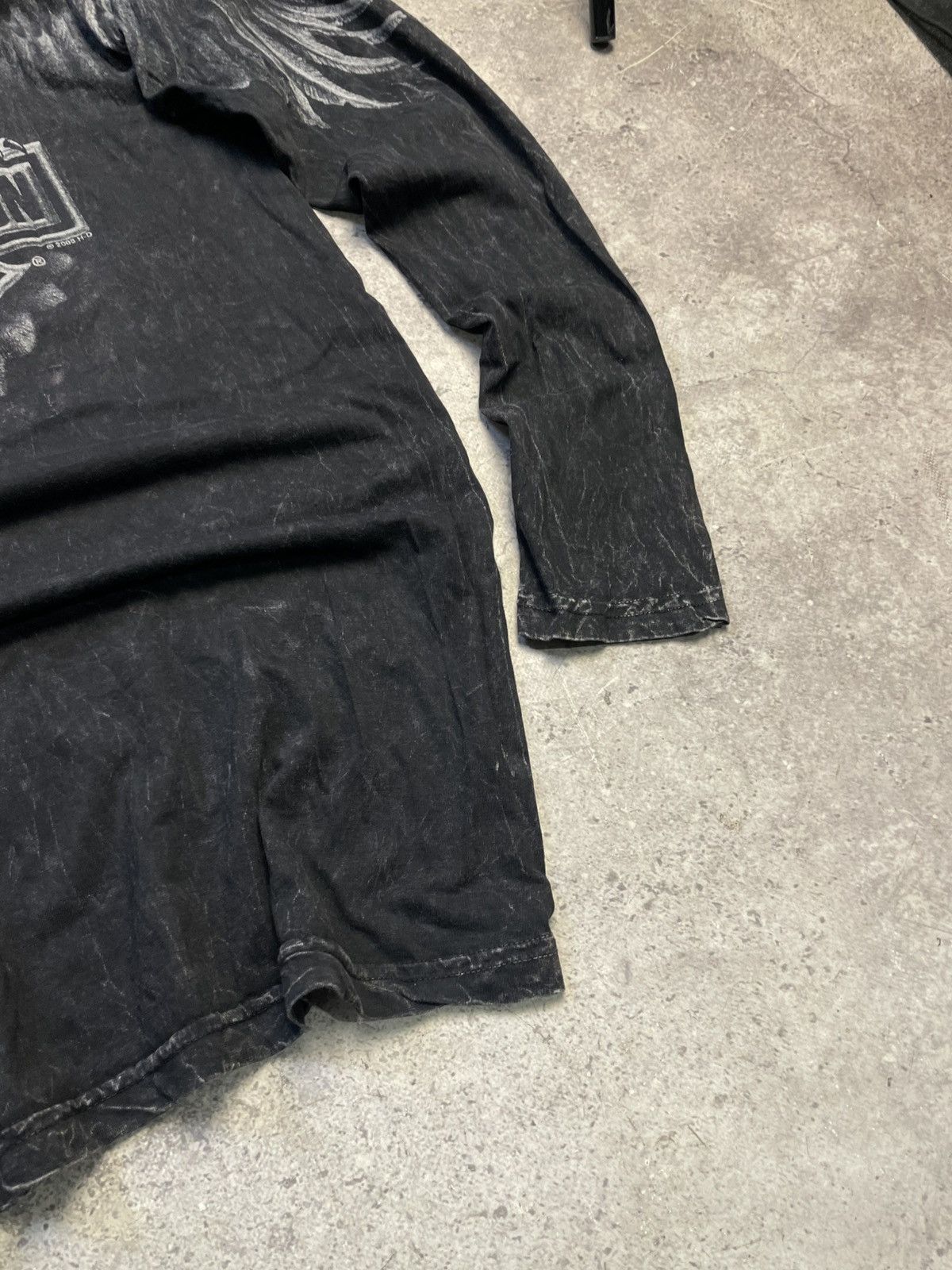 Harley Davidson Harley Davidson Acid Wash Long Sleeve Graphic Tee Eagle Size US M / EU 48-50 / 2 - 6 Thumbnail