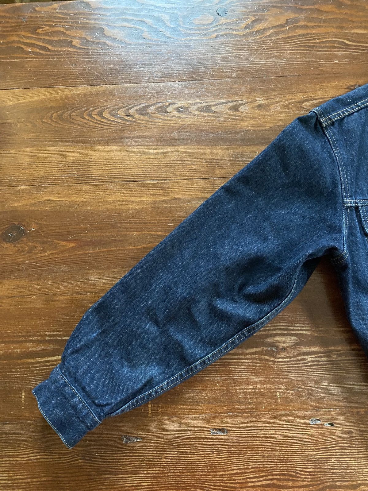 Guess × Vintage Vintage 80’s Guess Dark Blue Denim Jean Jacket Size US S / EU 44-46 / 1 - 7 Thumbnail