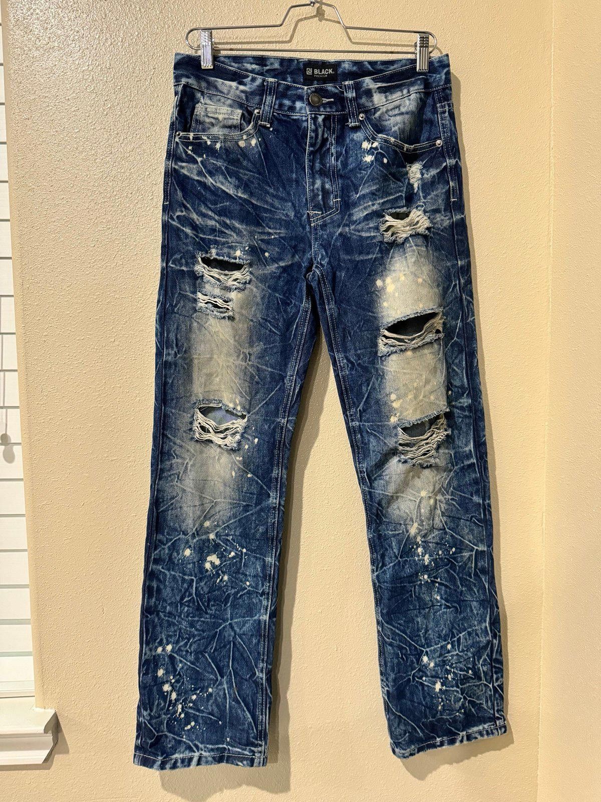 Designer Black Premium Brand Jeans Size US 28 / EU 44 - 1 Thumbnail