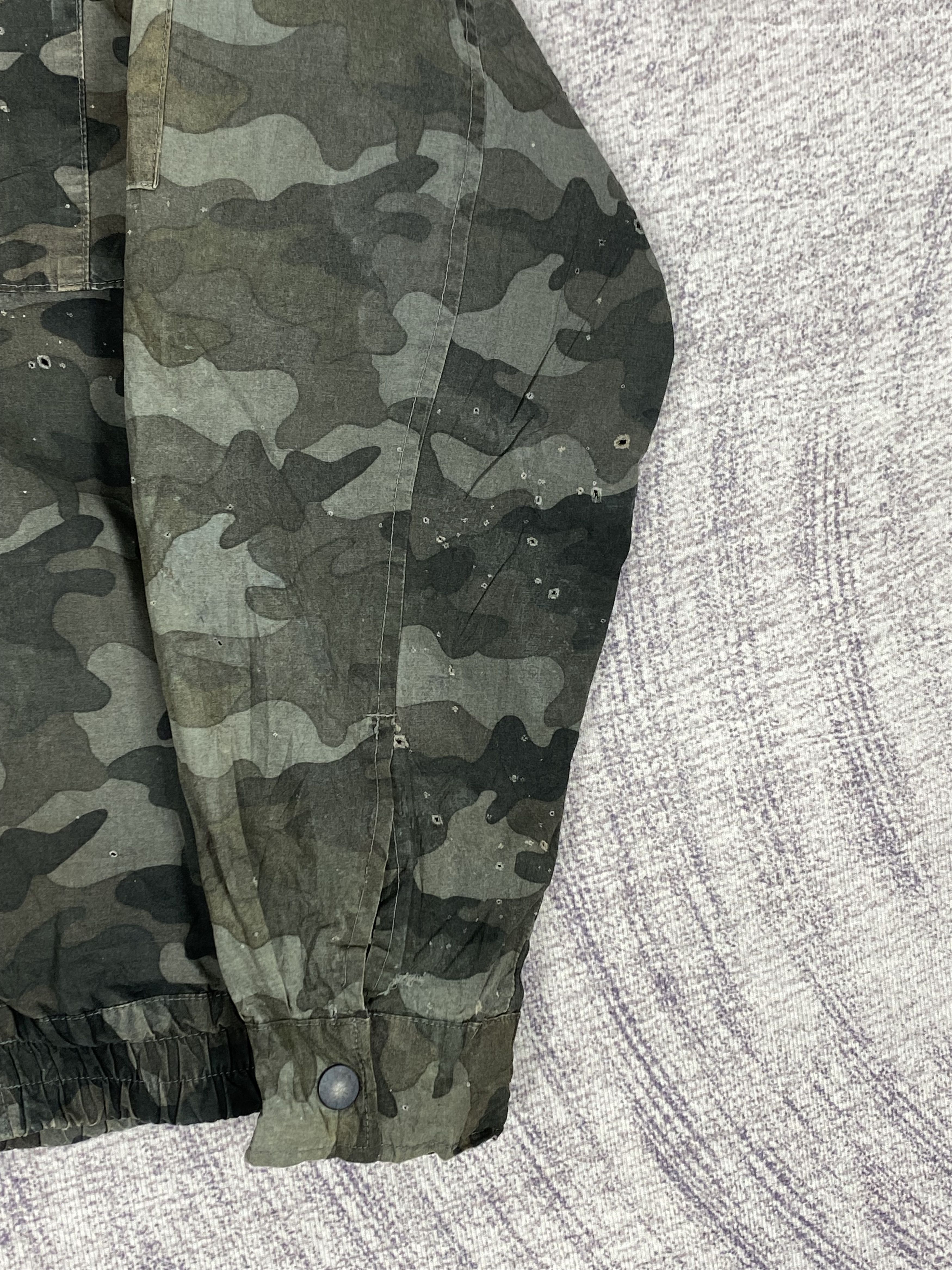 Japanese Brand Vintage Kuchofuku Camo Zip Up Plain Canvas Jacket Size US L / EU 52-54 / 3 - 9 Thumbnail