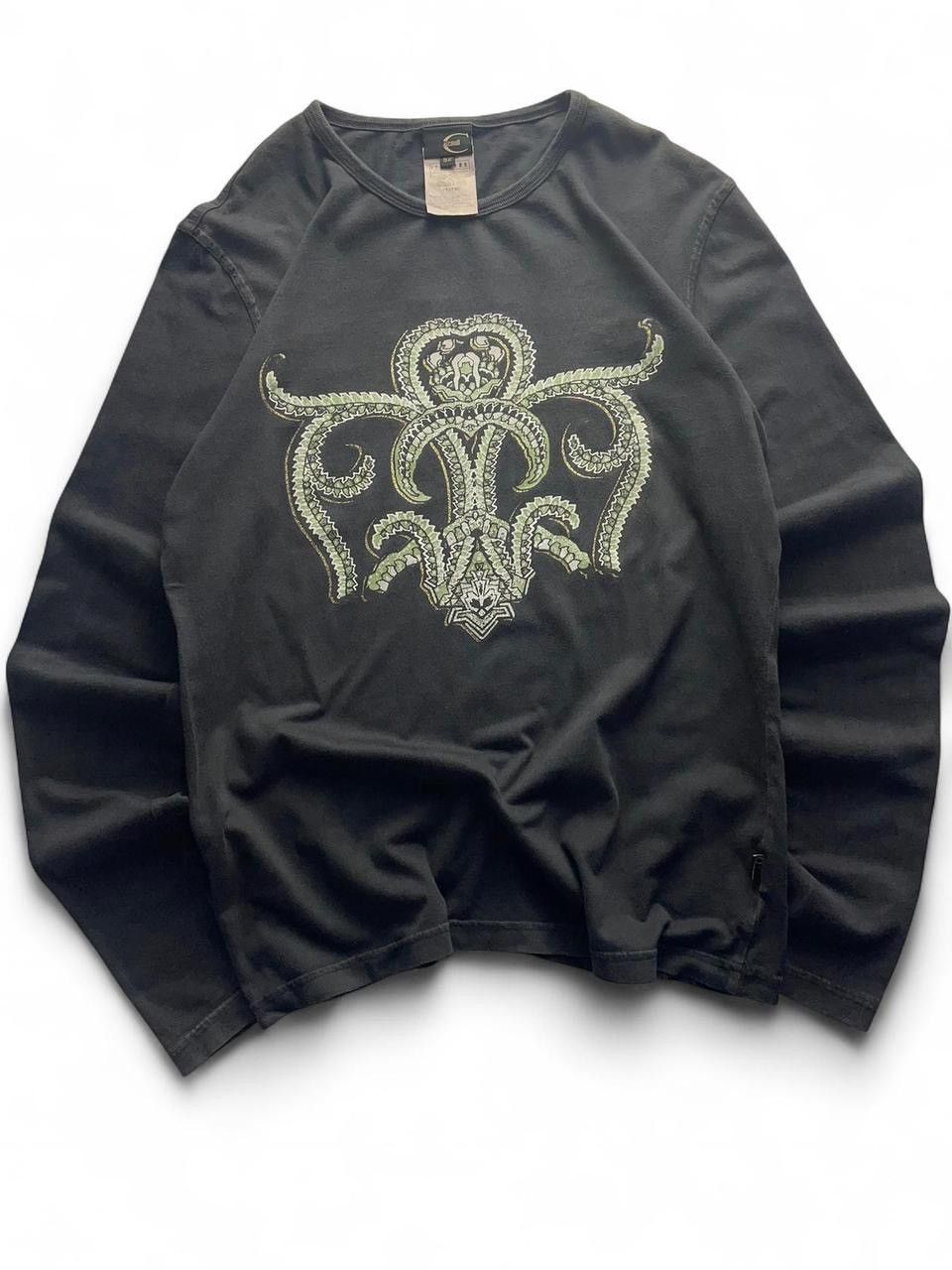 Just Cavalli 💫🌹90S JUST CAVALLI Y2K LONG SLEEVE IF SIX WAS NINE AFFLICTIO Size US L / EU 52-54 / 3 - 1 Thumbnail