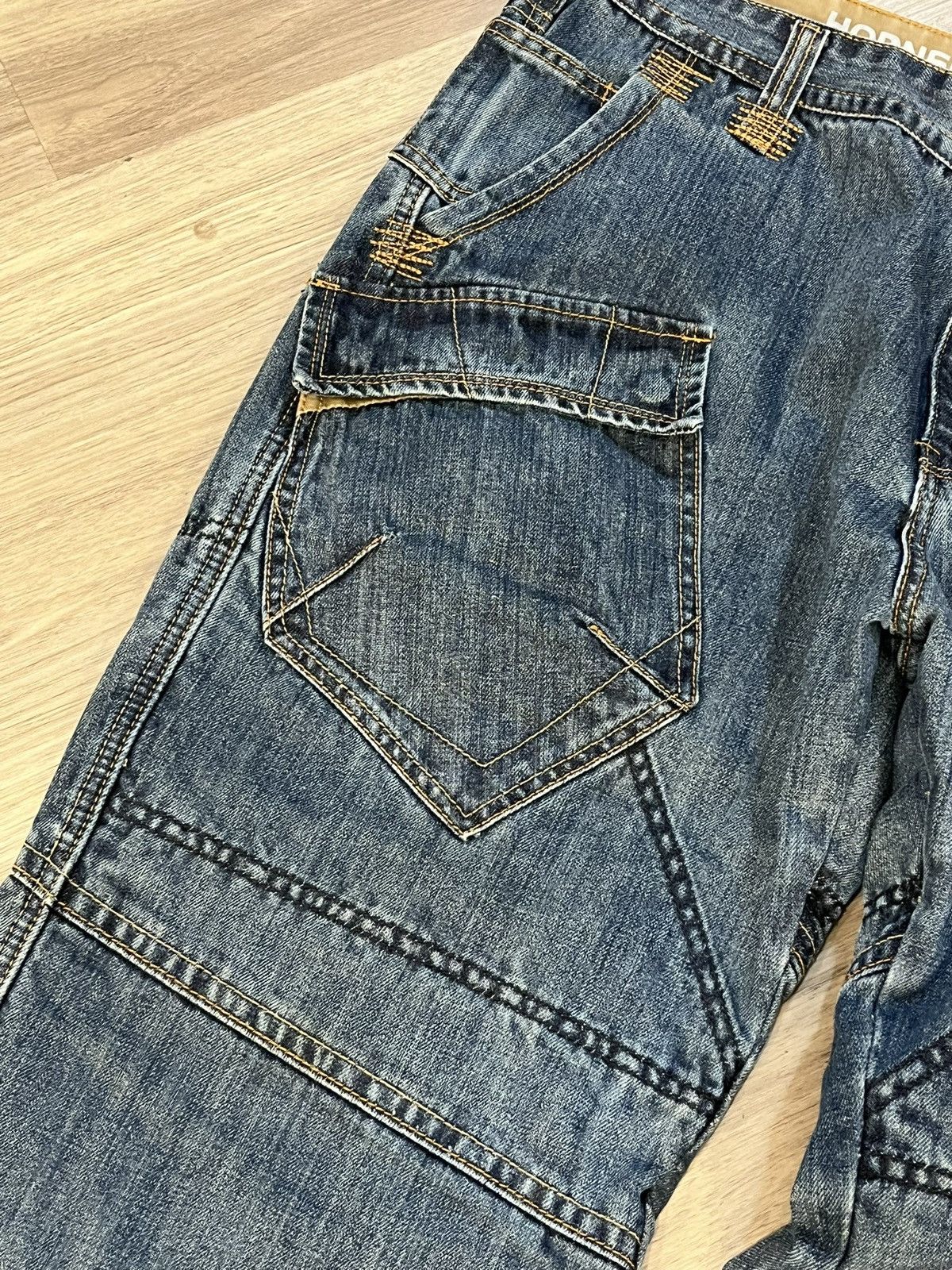 Japanese Brand Vintage Hornee Y2K Baggy Jeans JNCO style, Japanese Denim Size US 36 / EU 52 - 3 Thumbnail