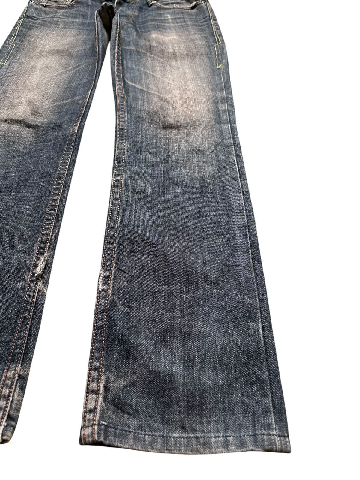 Levi's Vintage 90s Levis Black Star Rusty Mud Wash Distress Jeans Size US 32 / EU 48 - 7 Thumbnail