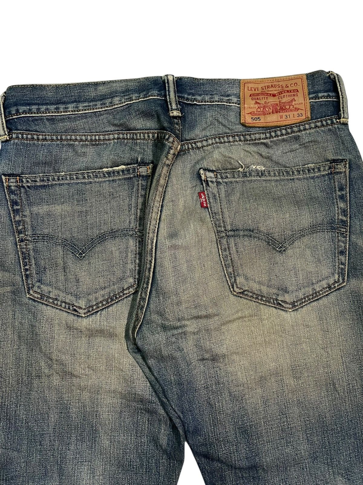 Levi's Vintage Levi’s 505 Jeans Distressed Straight Denim size 34 Size US 34 / EU 50 - 16 Thumbnail