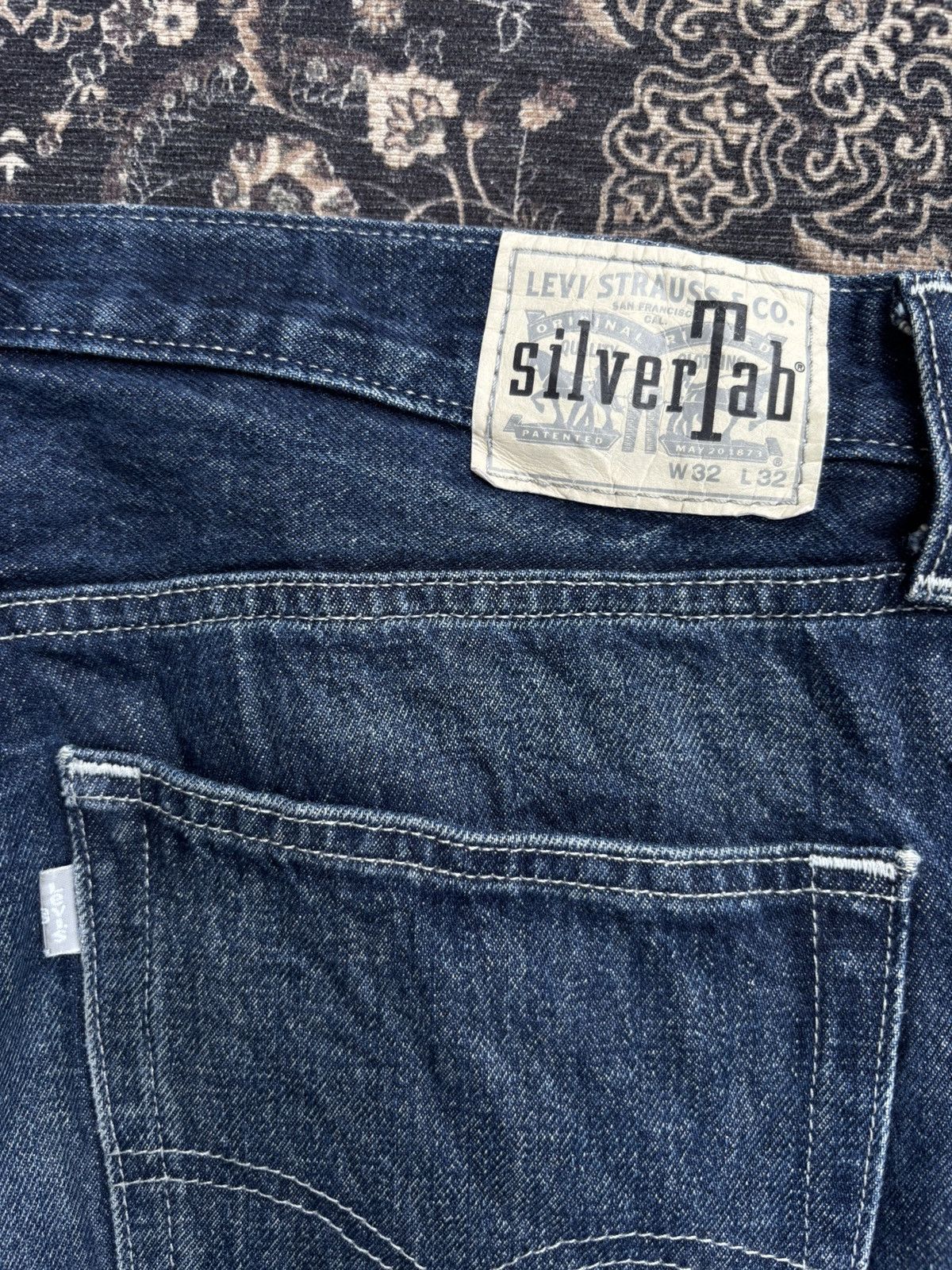 Levi's Levi's Silver Tab Straight Fit Denim Indigo Jeans Pants Size US 32 / EU 48 - 7 Thumbnail