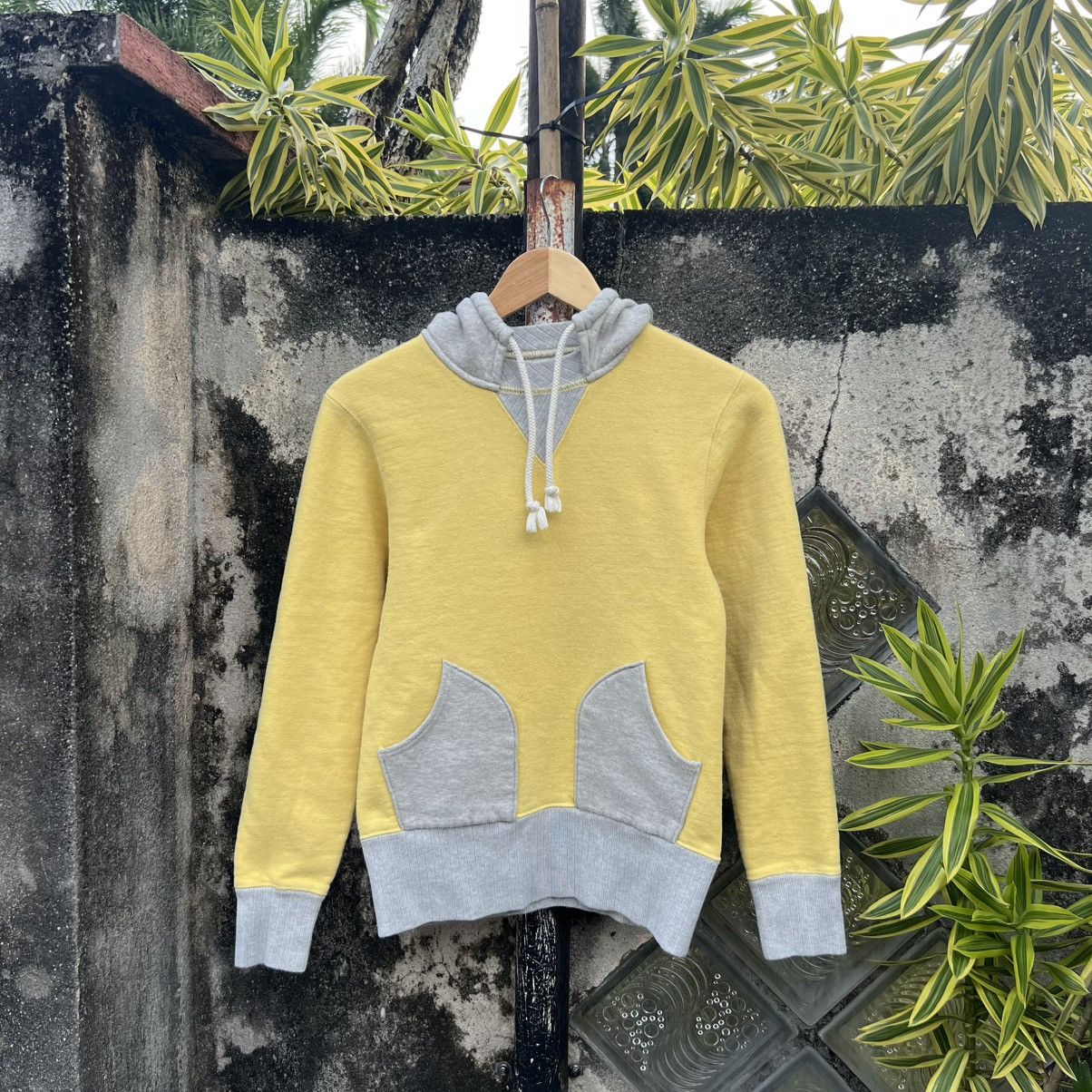 Japanese Brand “THE REAL MCCOY’S” YELLOW/GREY HOODIE Size S / US 4 / IT 40 - 1 Thumbnail