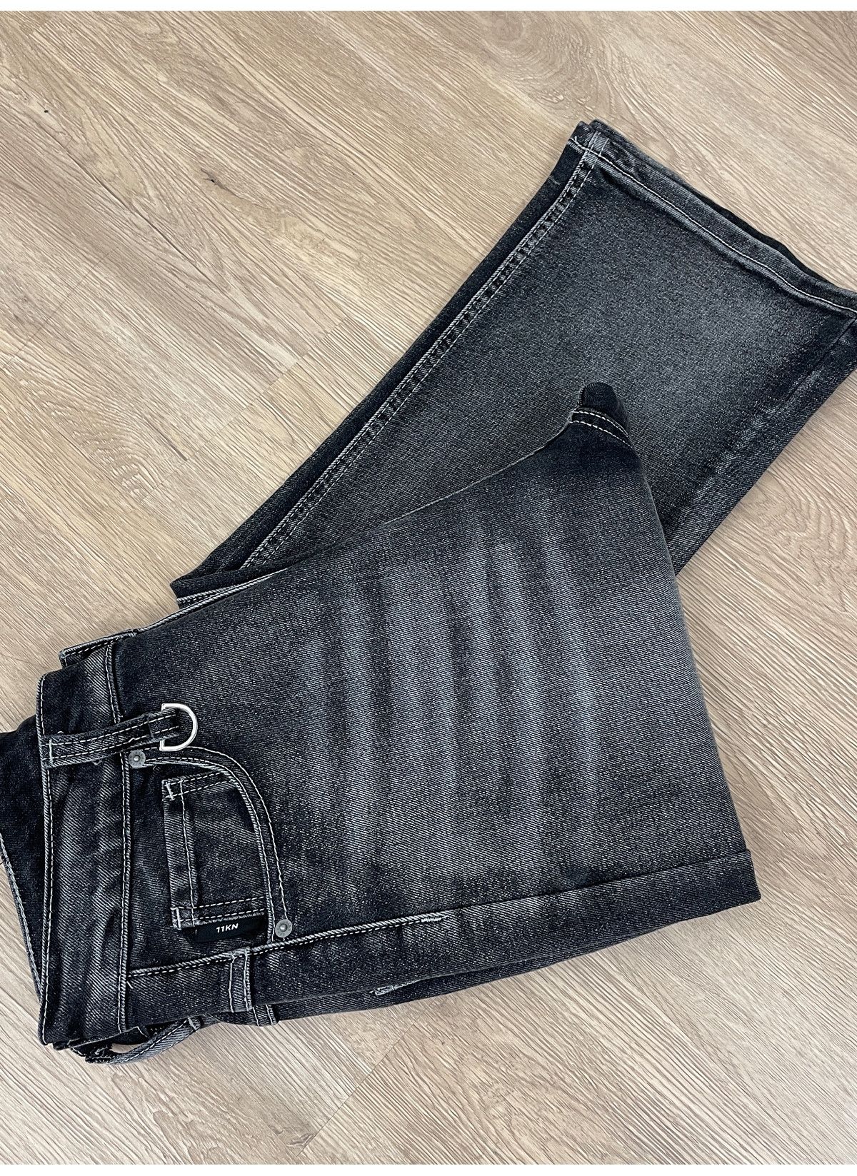 flared yuppie distressed grunge jeans