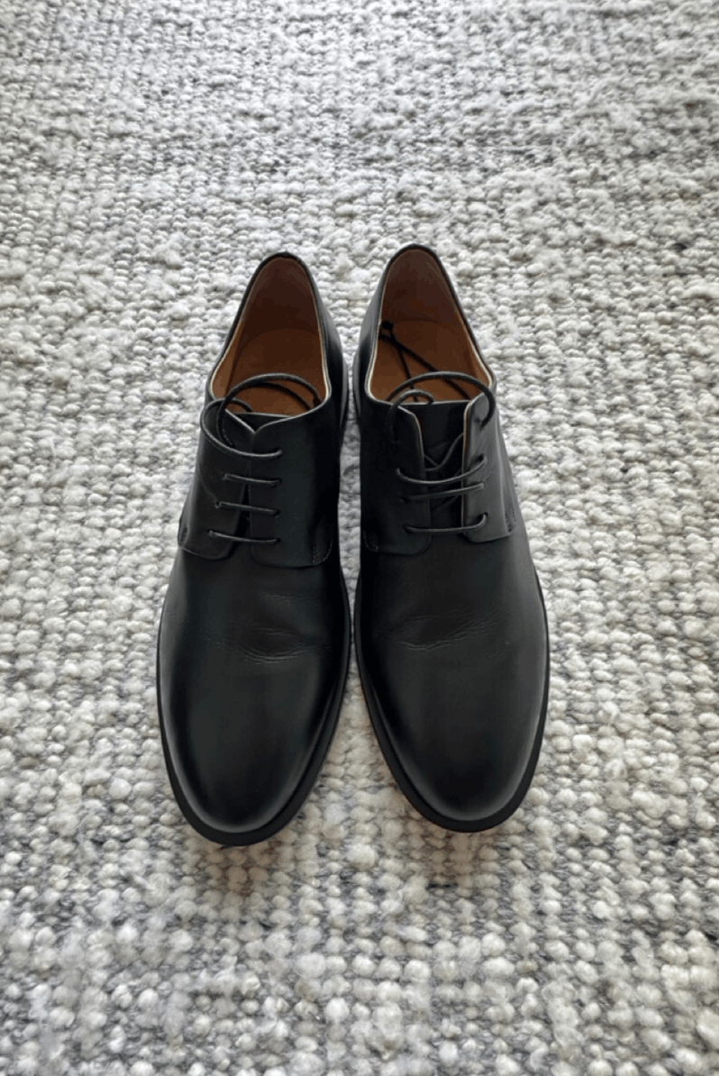 Marsell MARSÈLL Mando Derbys Leather Lace-Up Black Shoes 45 / 12 Size US 12 / EU 45 - 6 Thumbnail